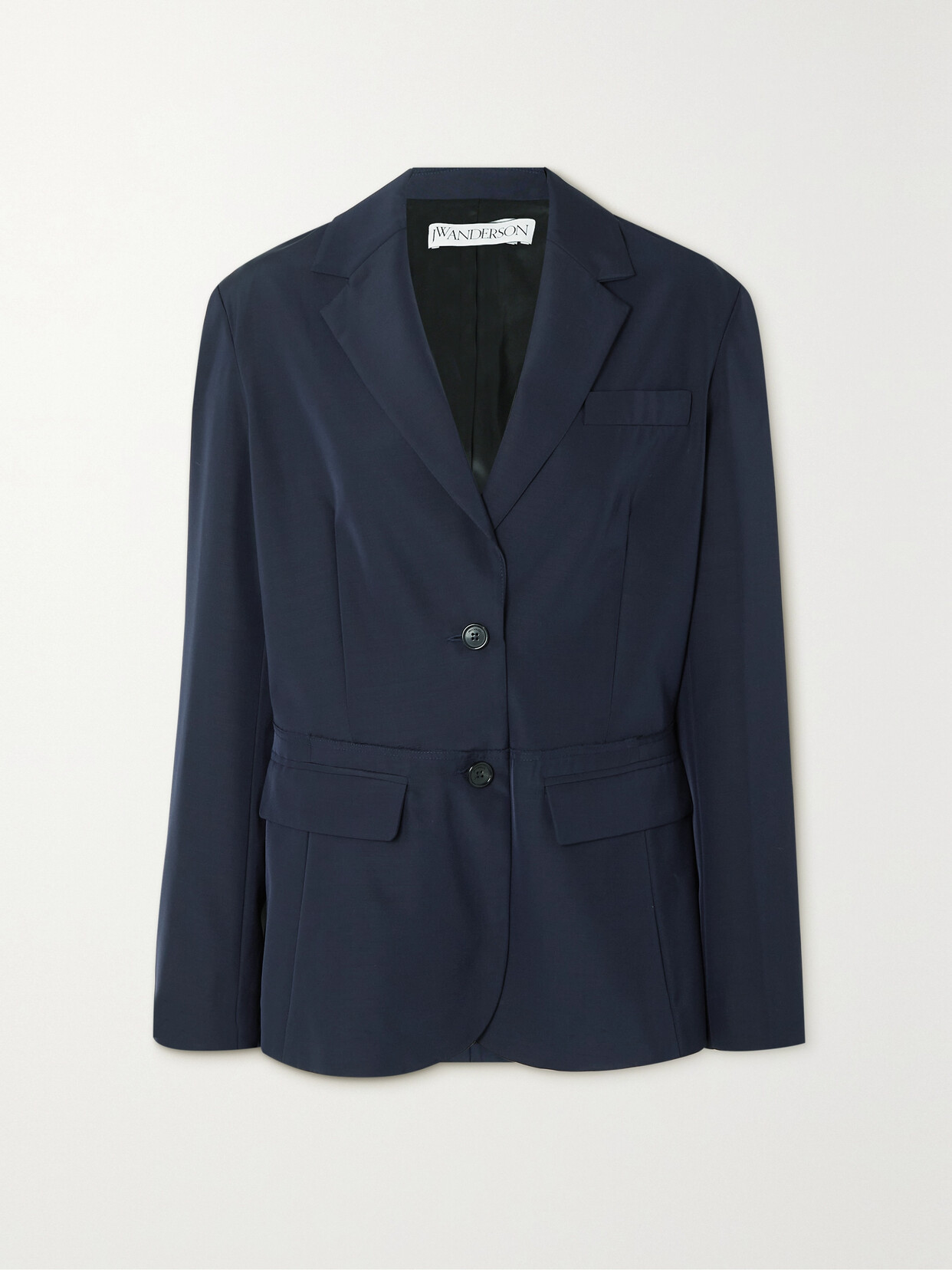 JW Anderson - Paneled Faille Blazer - Blue