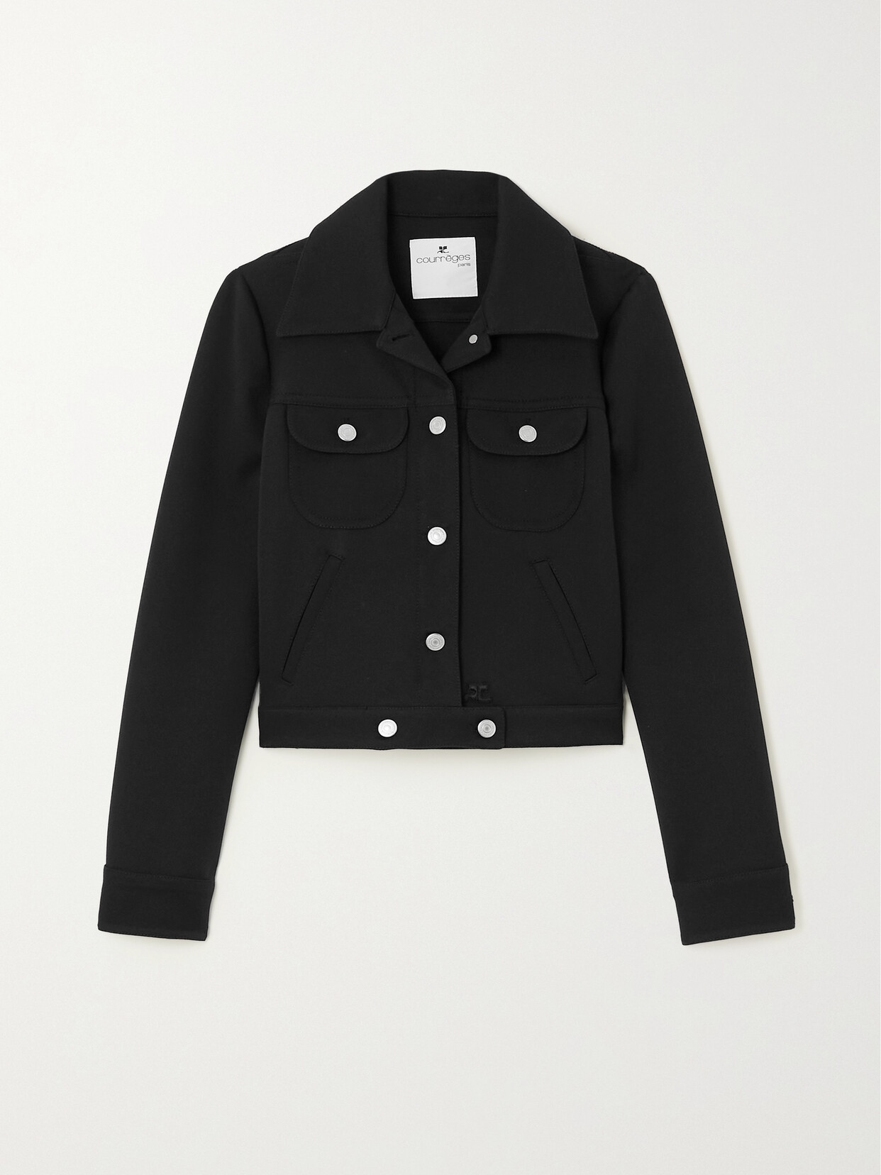 COURREGES - Twill Jacket - Black