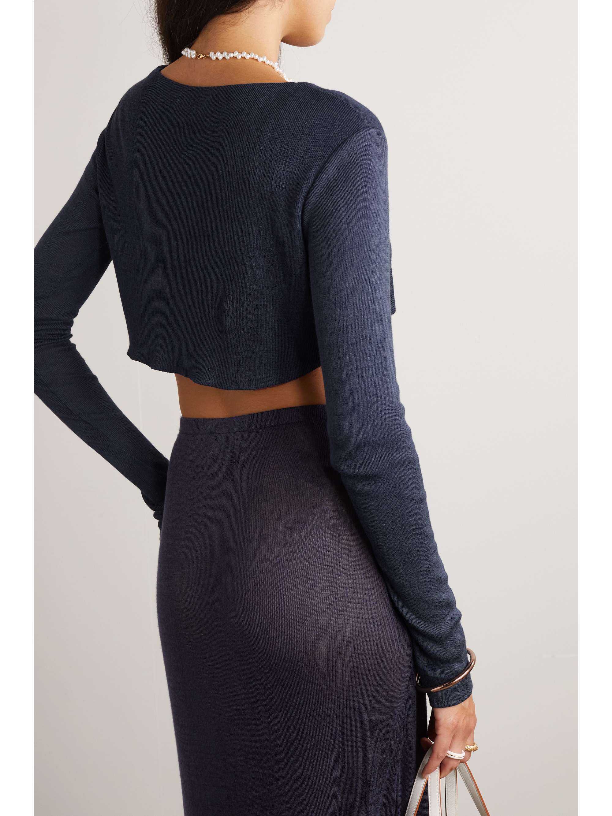 SAVANNAH MORROW Birdie cropped bamboo top