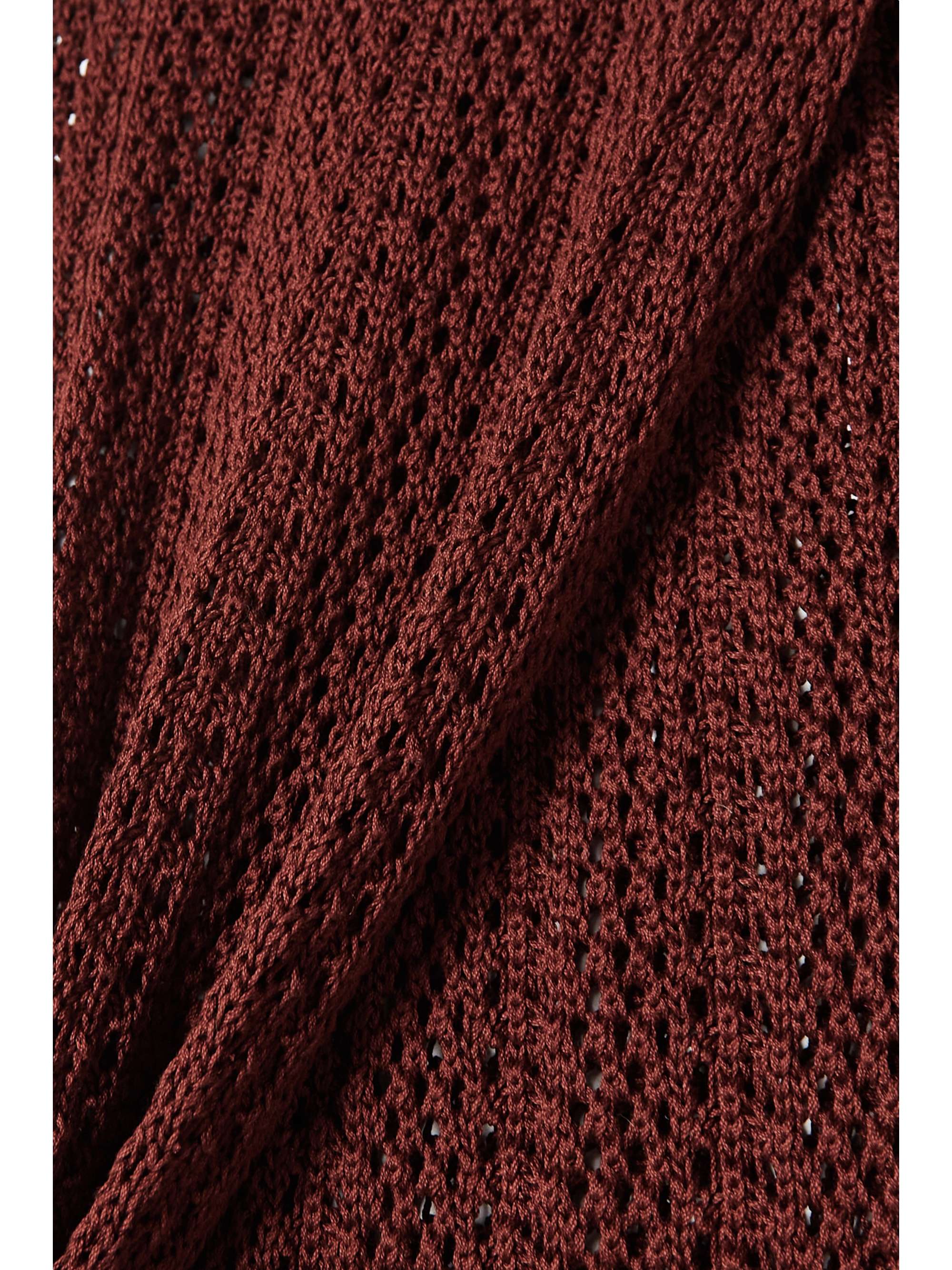 SAVANNAH MORROW THE LABEL Kirra crocheted Pima cotton maxi wrap skirt