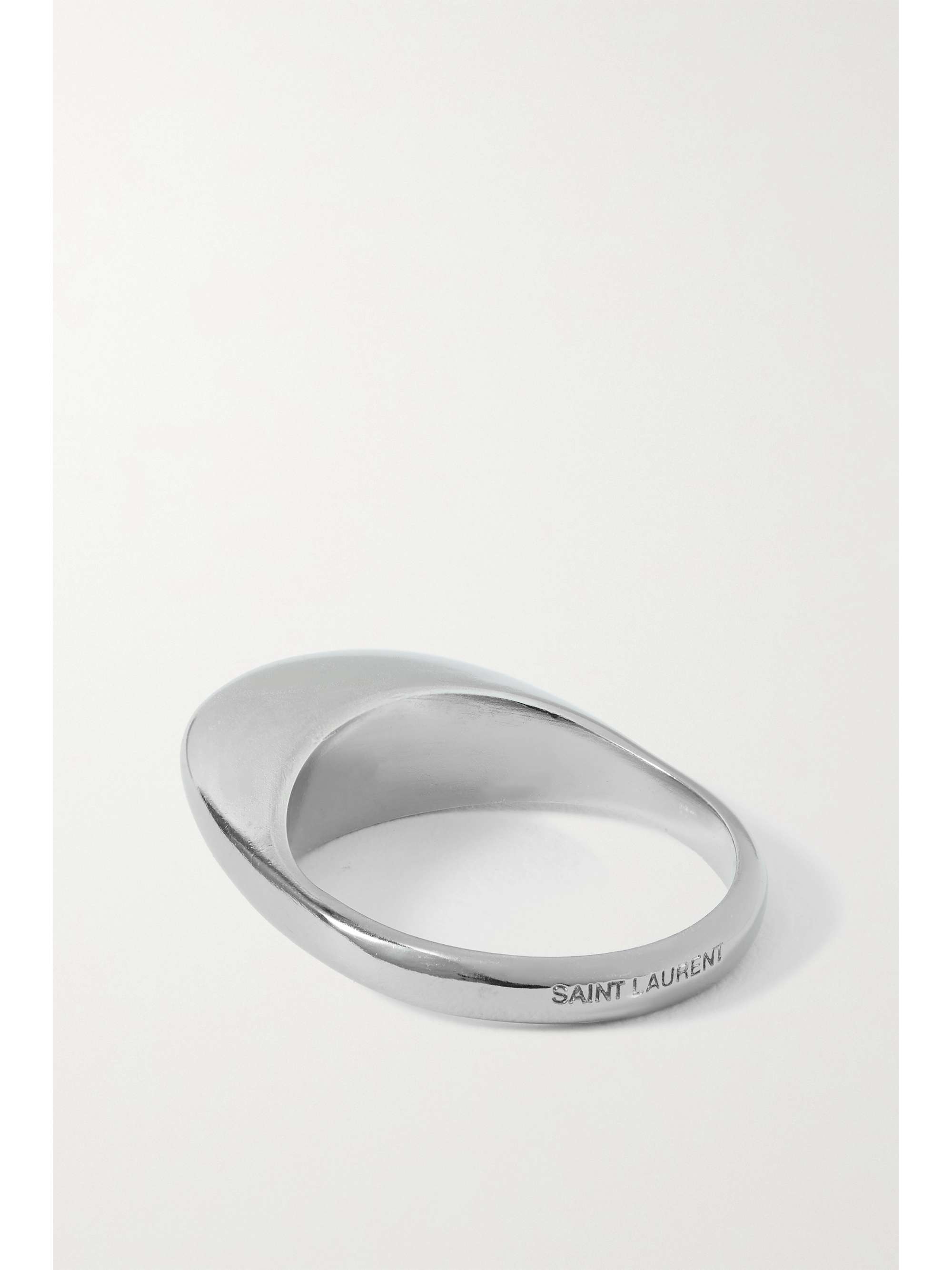 SAINT LAURENT High Arty silver-tone ring