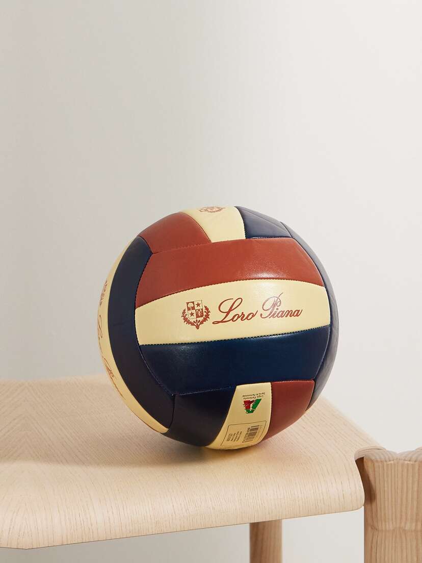 Loro Piana + Molten Beach Volleyball And Macramé Tote Set