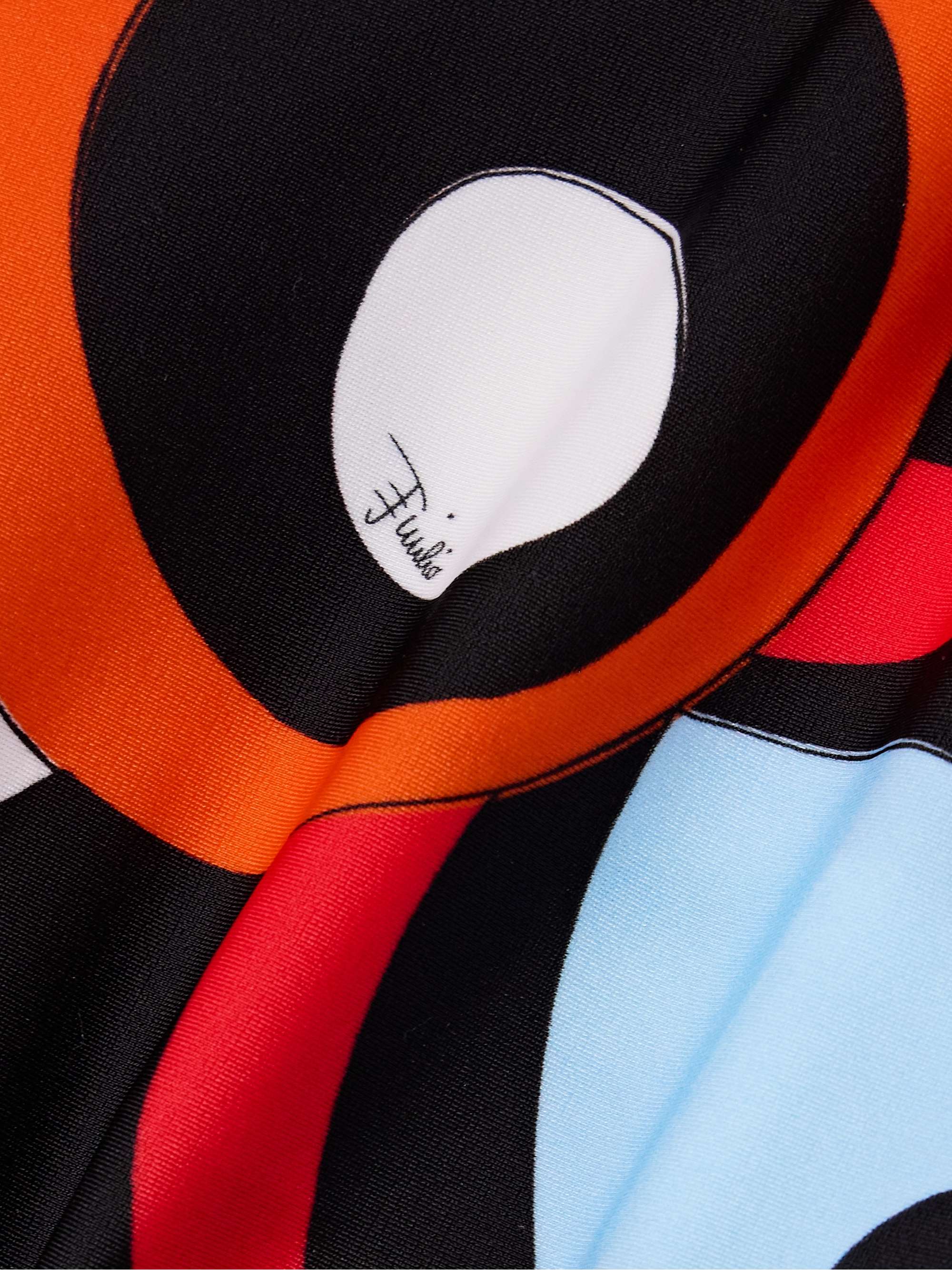 PUCCI Brassière de sport en jersey stretch imprimé Marmo