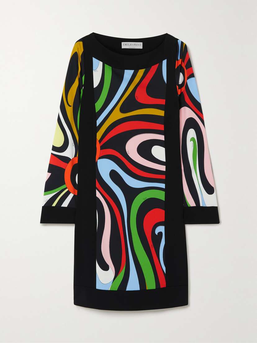 PUCCI Printed Stretch-jersey Mini Dress