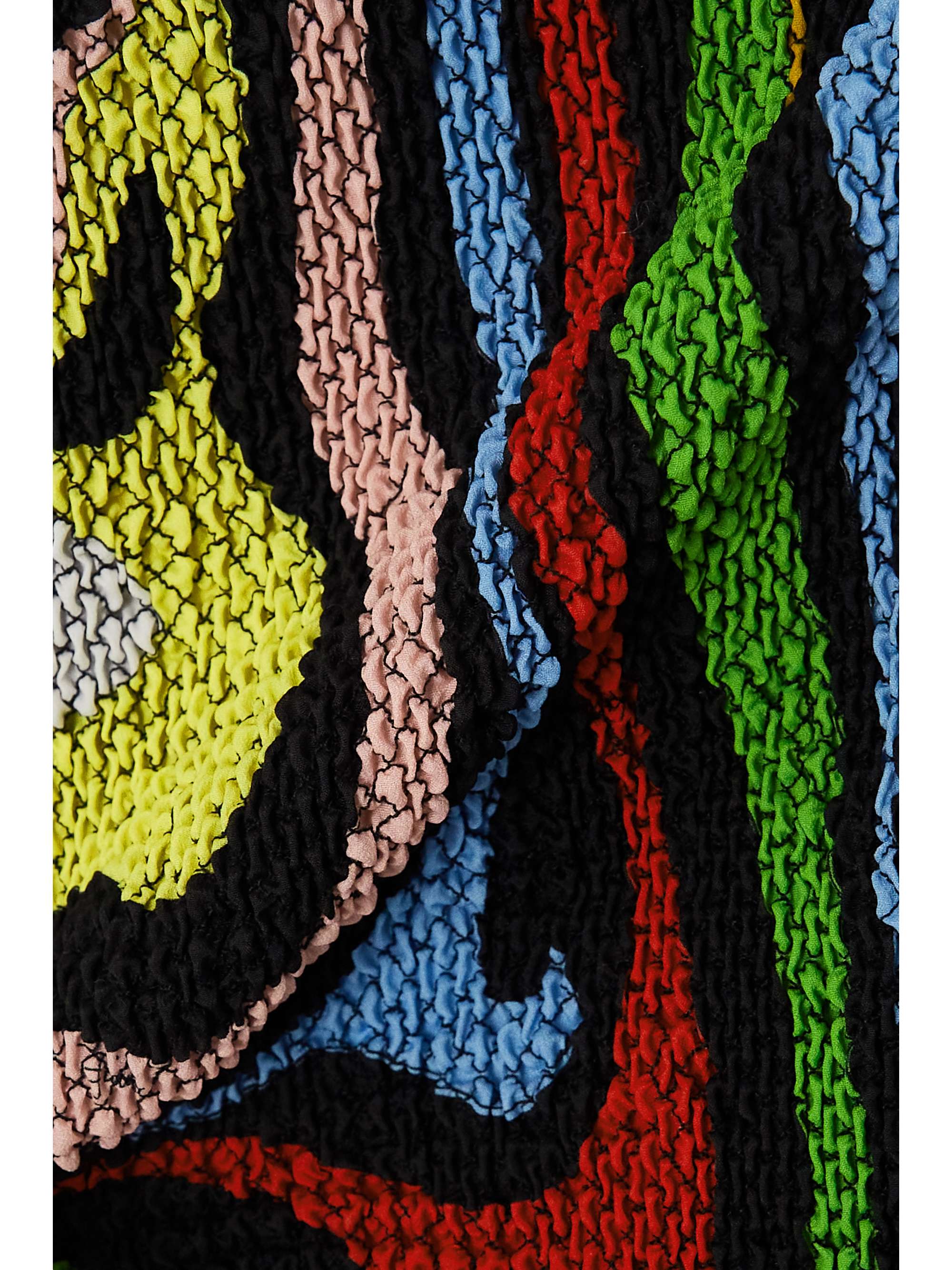PUCCI Neckholder-Oberteil aus bedrucktem Seersucker