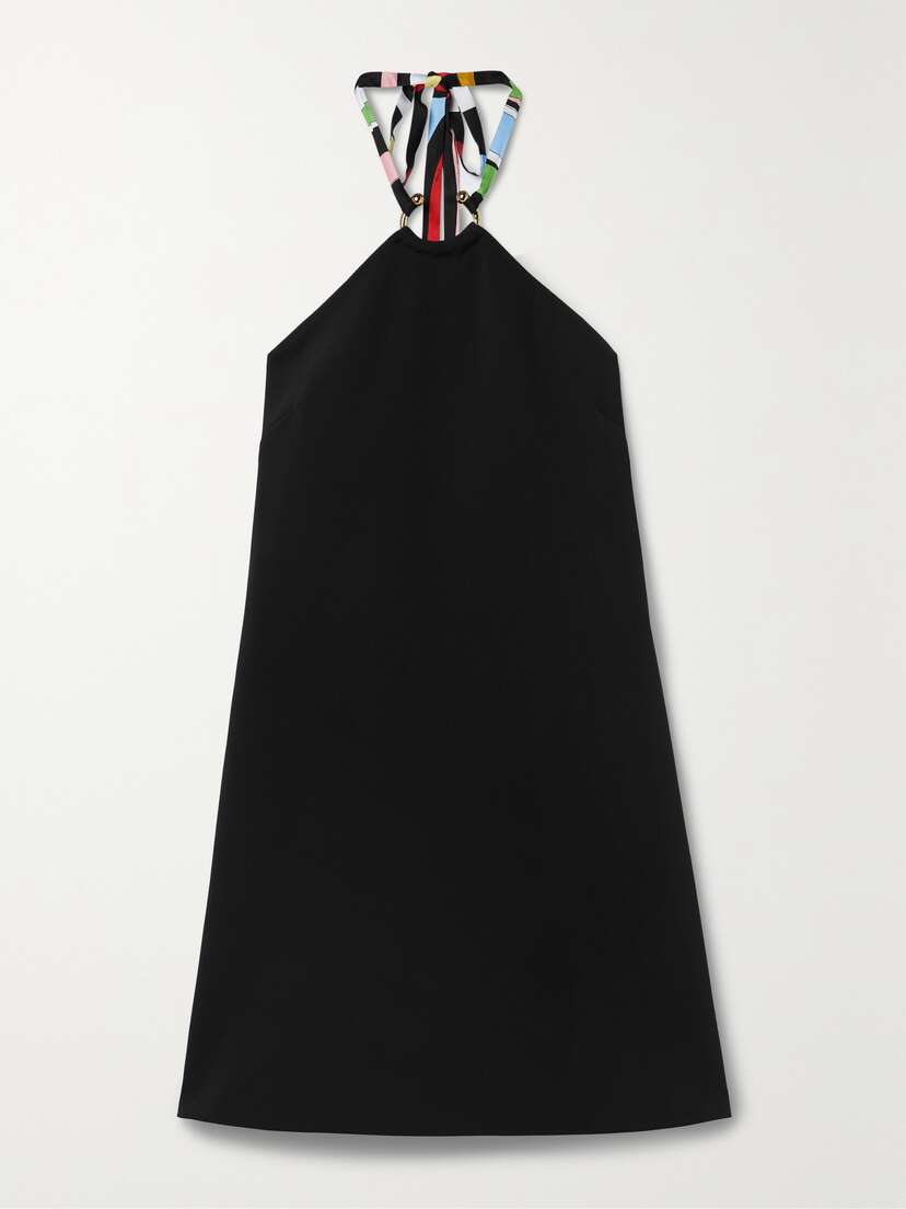 PUCCI Embellished Crepe Halterneck Mini Dress - IT38