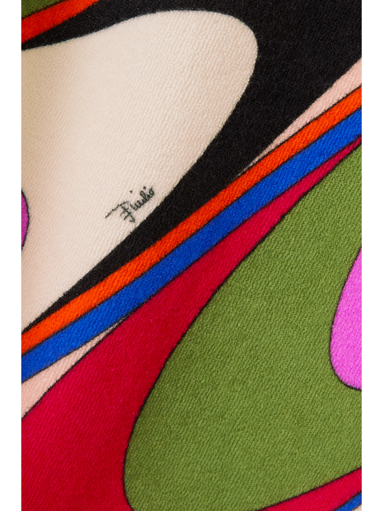 PUCCI ONDE PRINTED COTTON-BLEND TERRY MINI DRESS