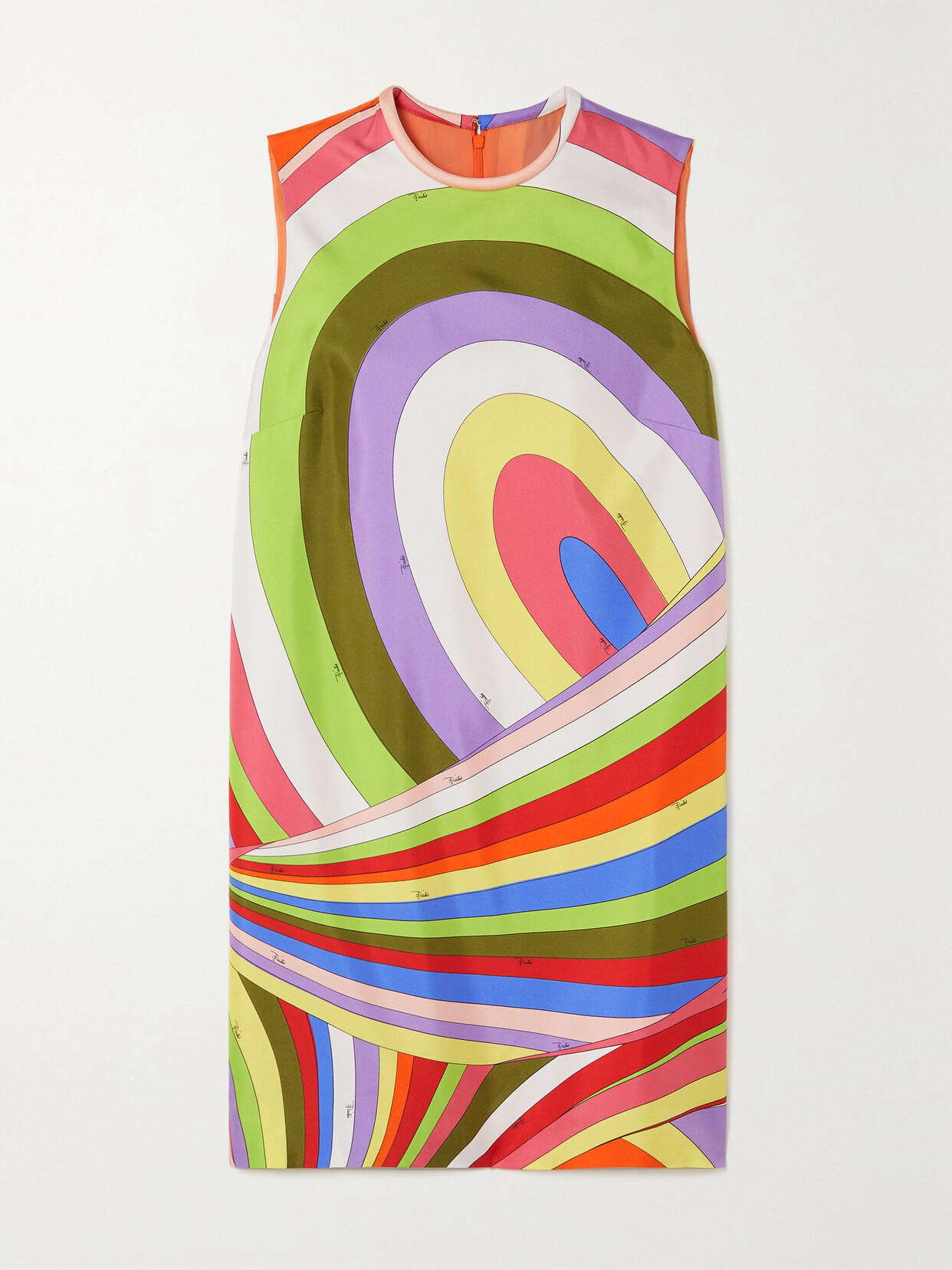 PUCCI PRINTED SILK-TWILL MINI DRESS