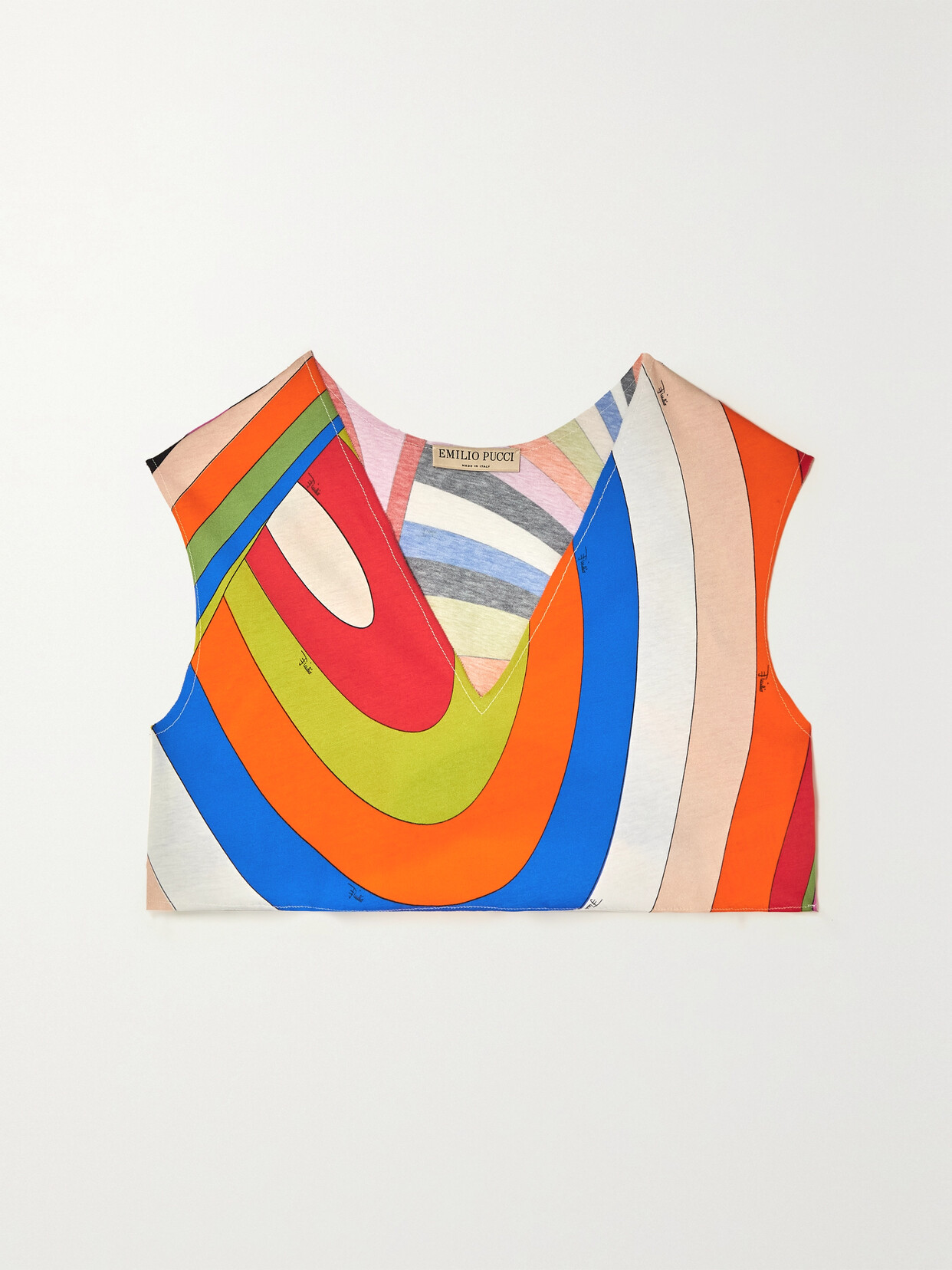 PUCCI Printed Cotton-jersey Top