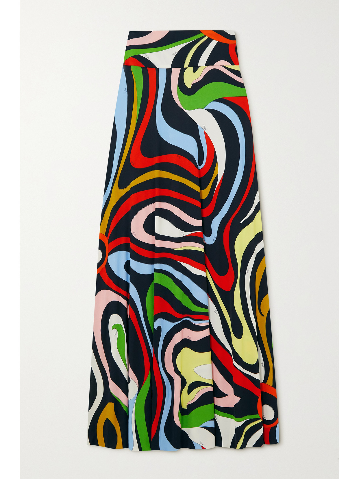 PUCCI - Printed Jersey Maxi Skirt - Black