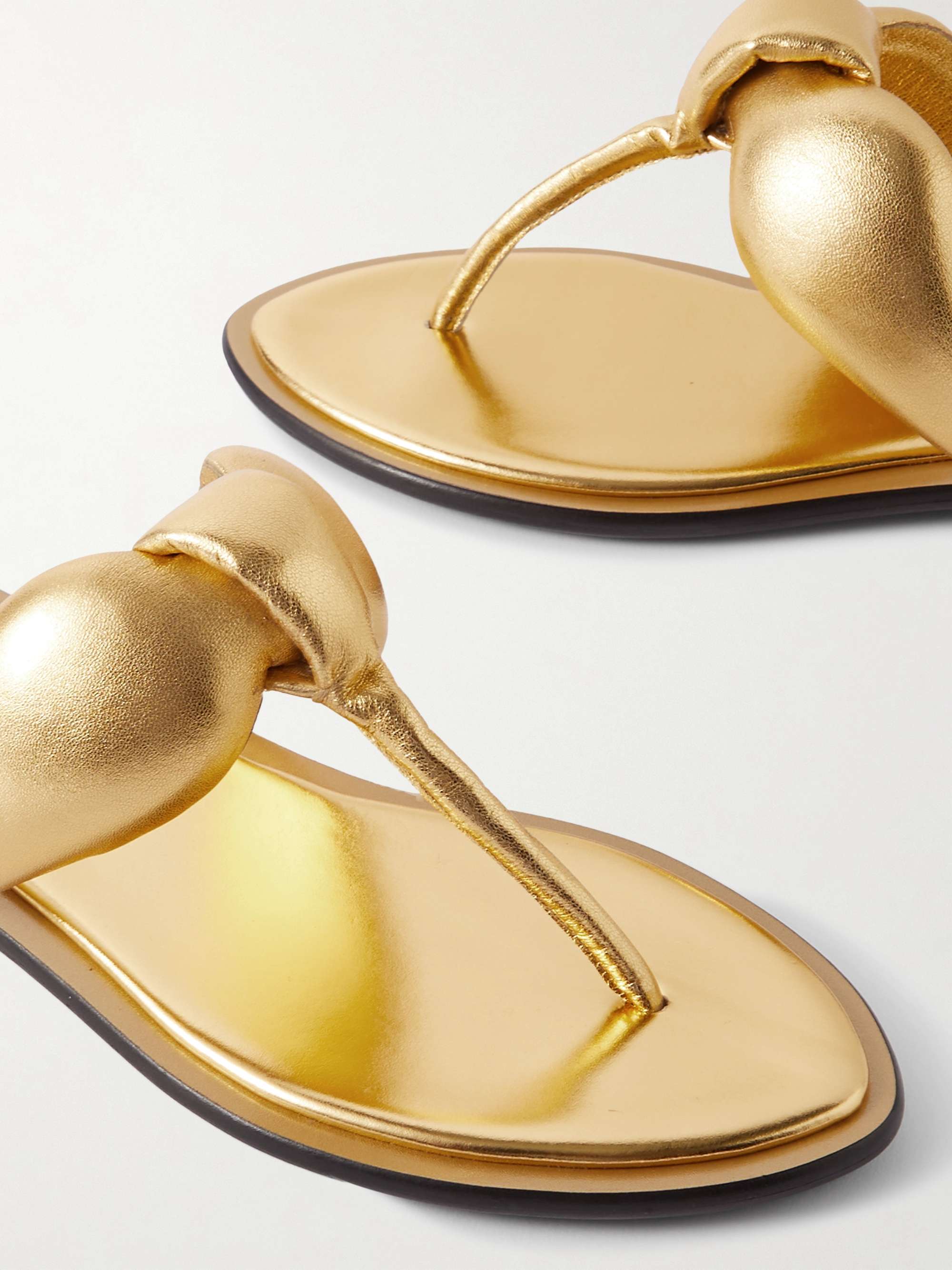 PUCCI Padded metallic leather sandals