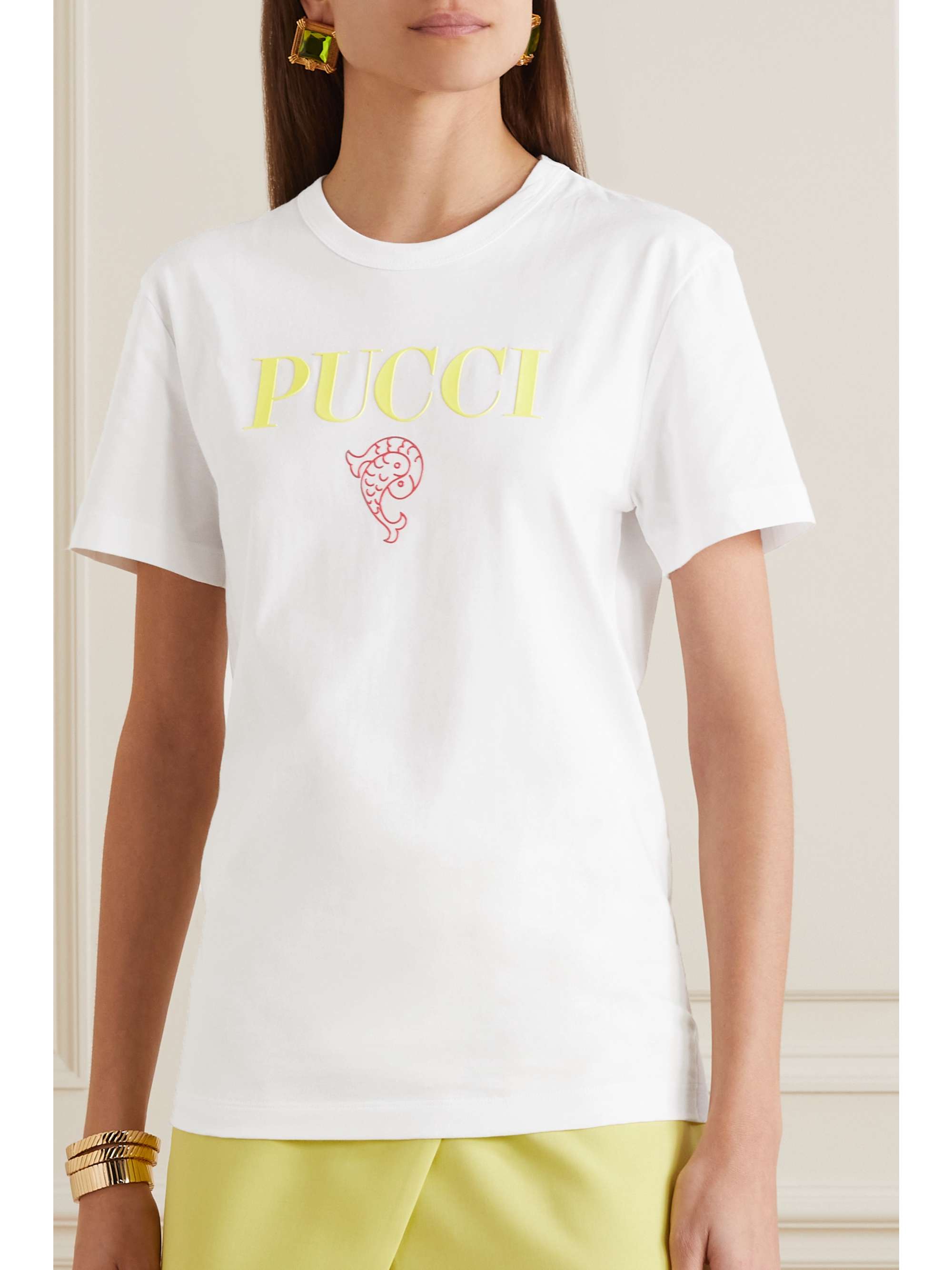 PUCCI T-Shirt aus Baumwoll-Jersey mit Print