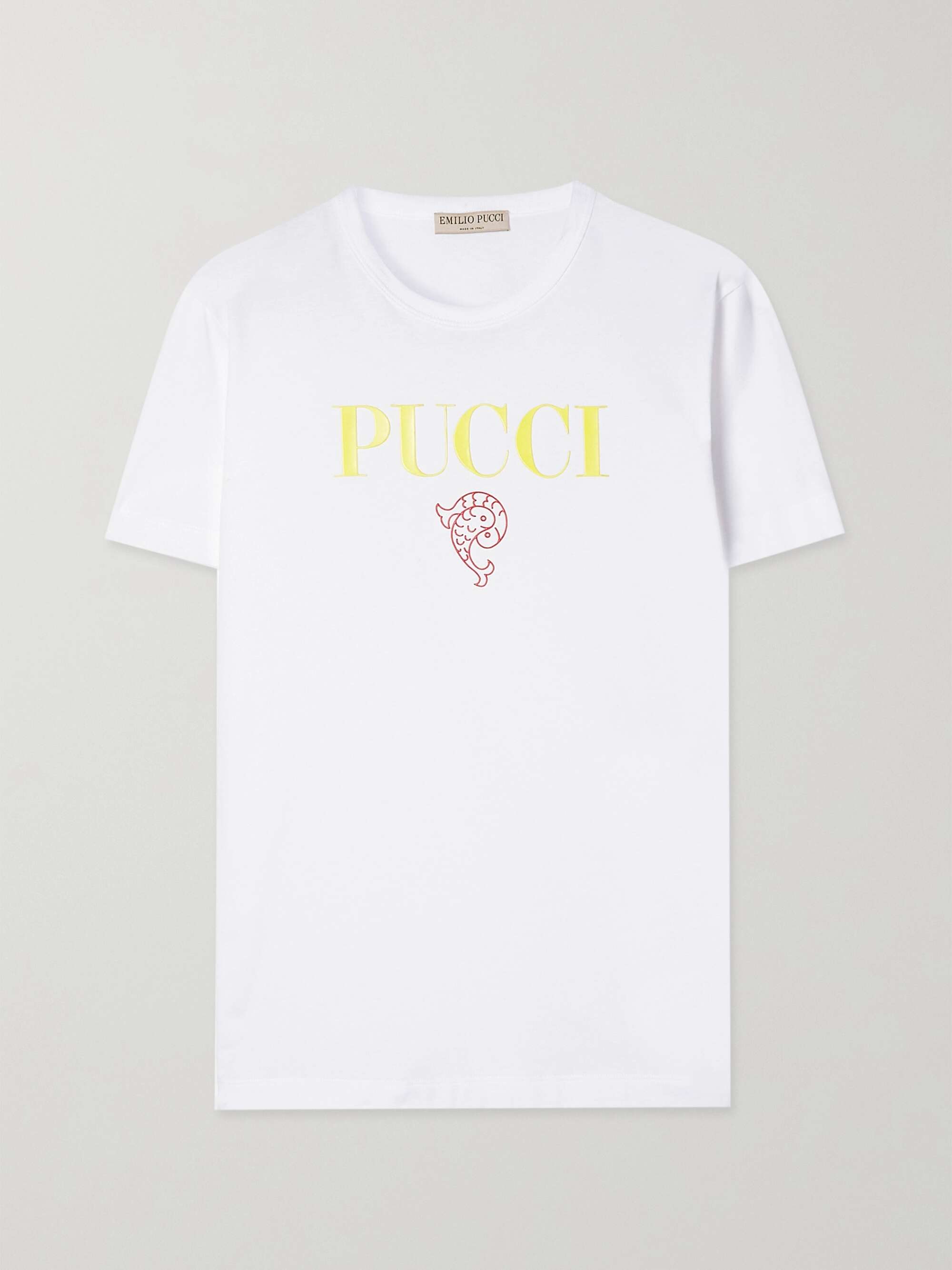 NET-A-PORTER PUCCI cotton-jersey Appliquéd | T-shirt