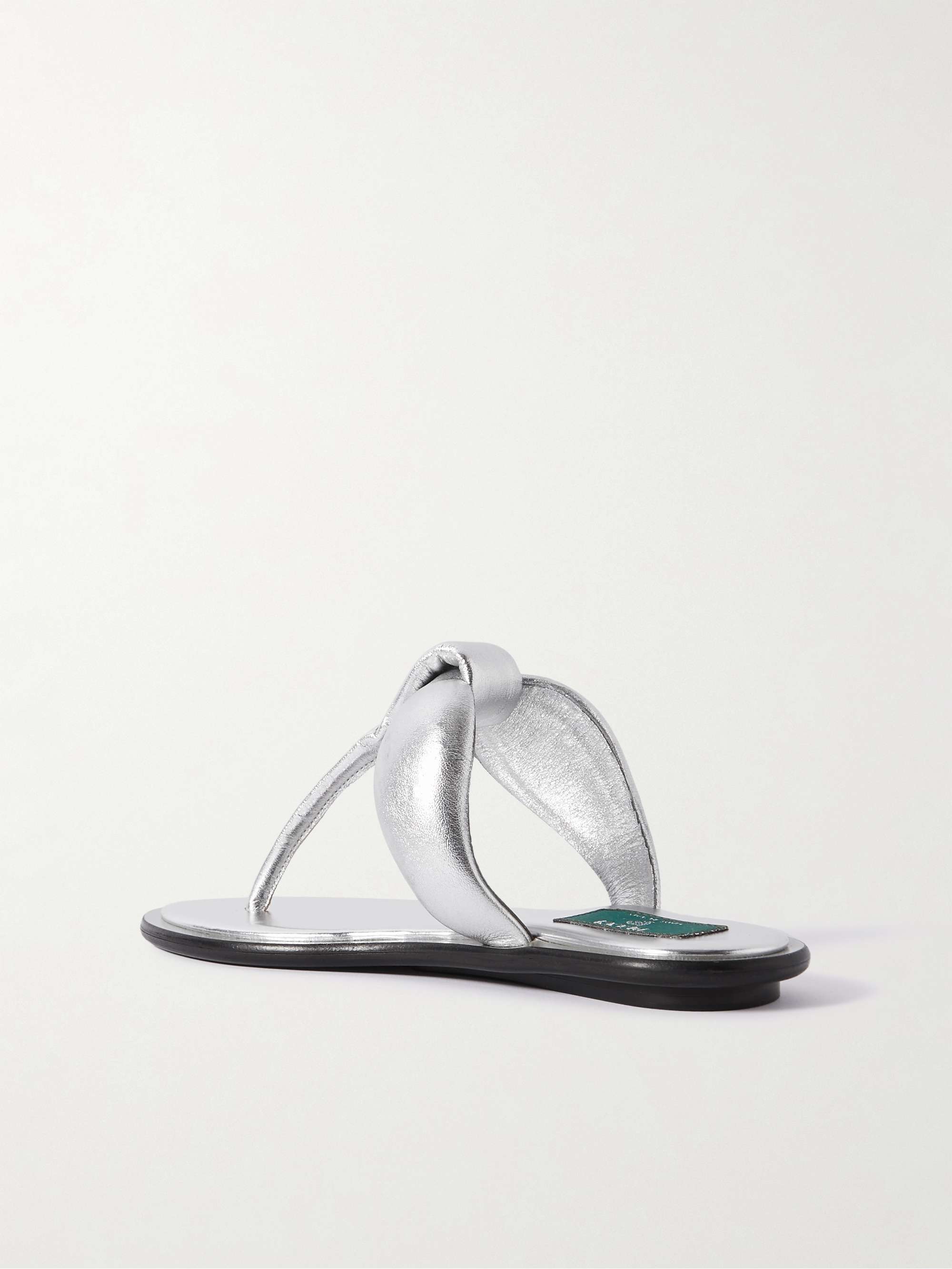 PUCCI Padded metallic leather sandals