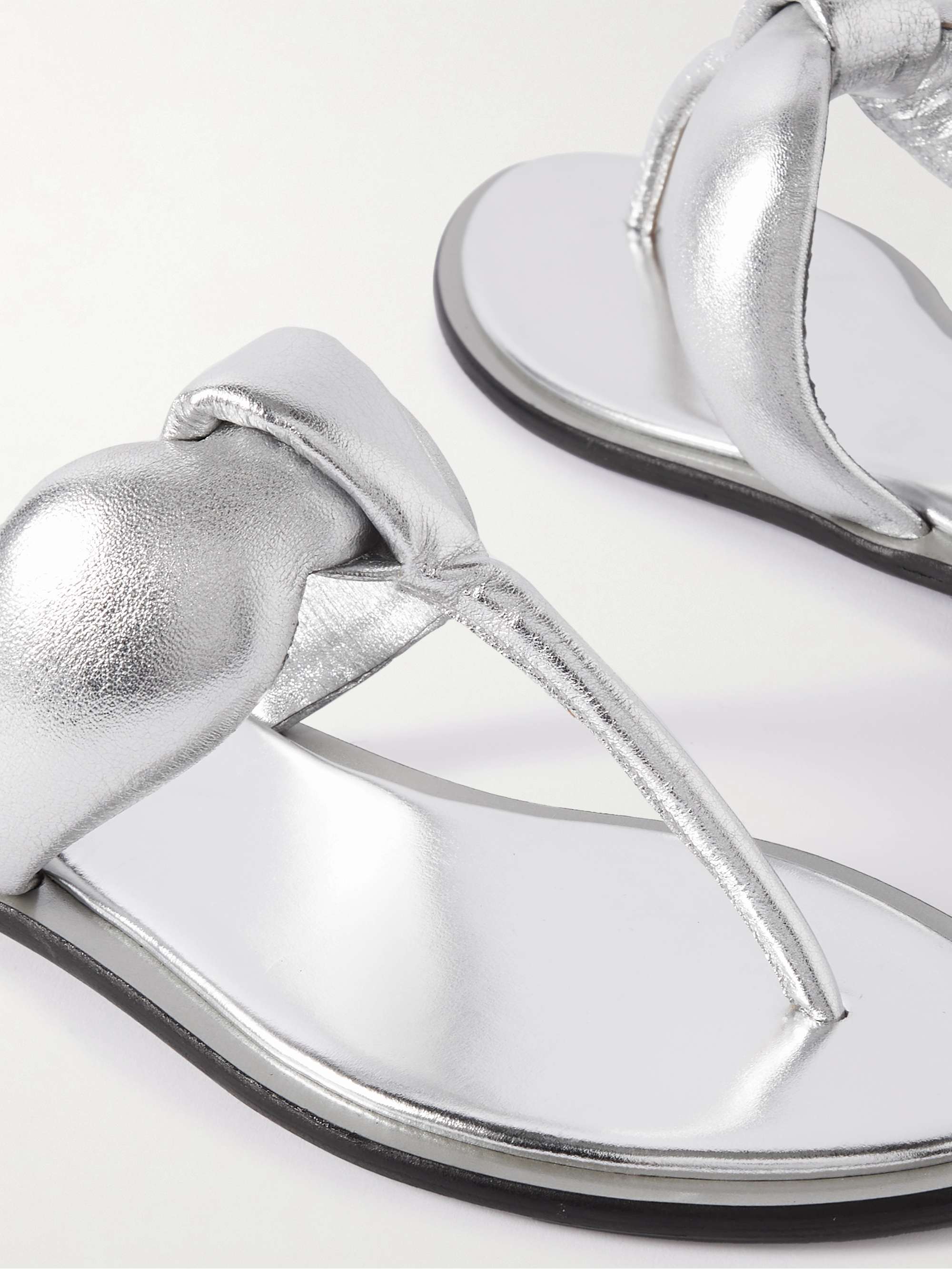 PUCCI Padded metallic leather sandals