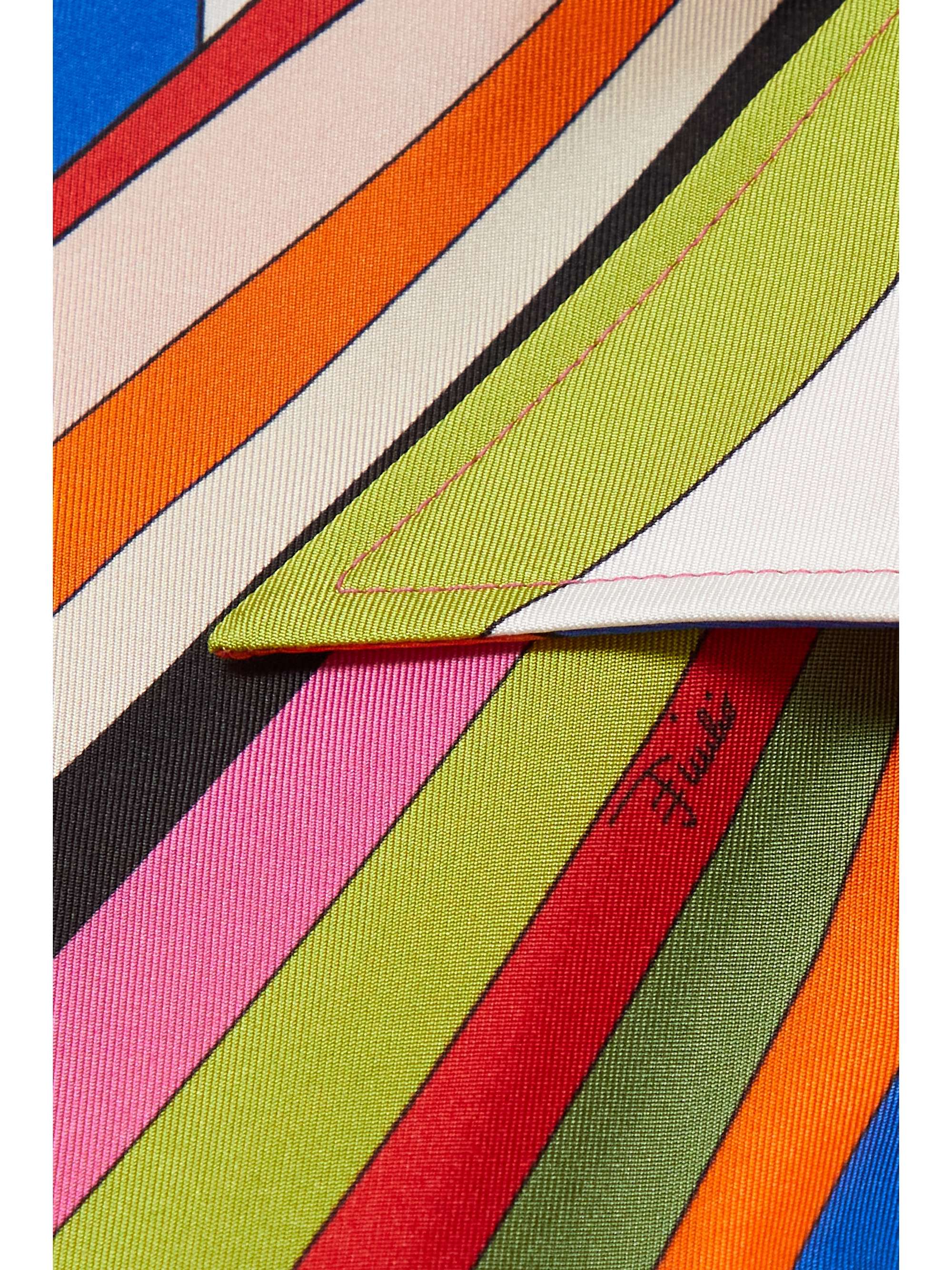 PUCCI Hemd aus bedrucktem Seiden-Twill