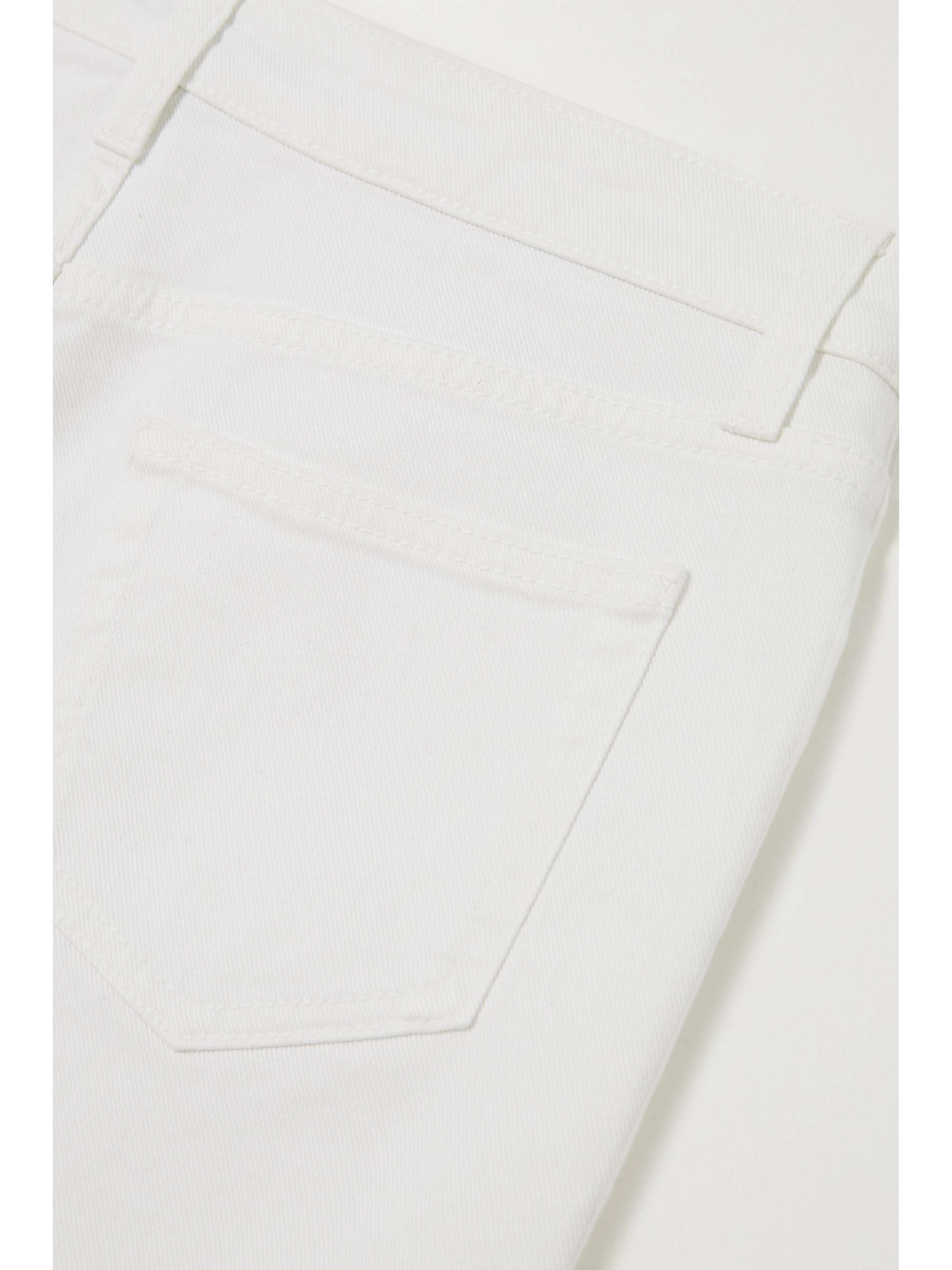 PUCCI Silk-trimmed stretch-cotton drill straight-leg pants