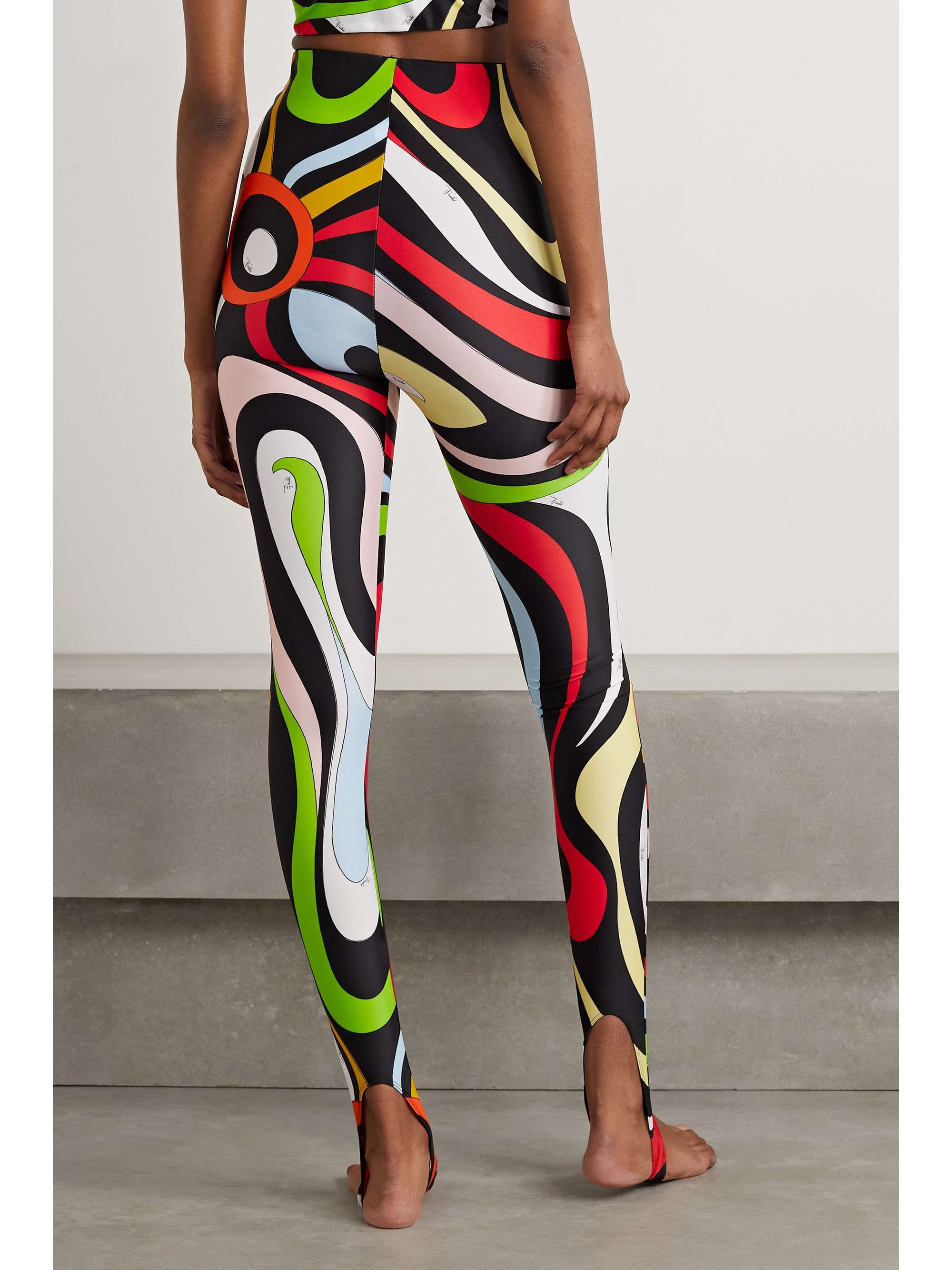 PUCCI 프린트 스트레치 스터럽 레깅스