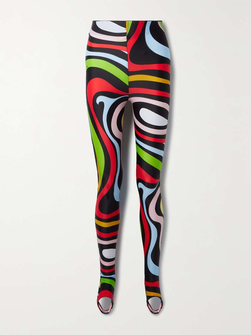 PUCCI Printed Stretch Stirrup Leggings - x large