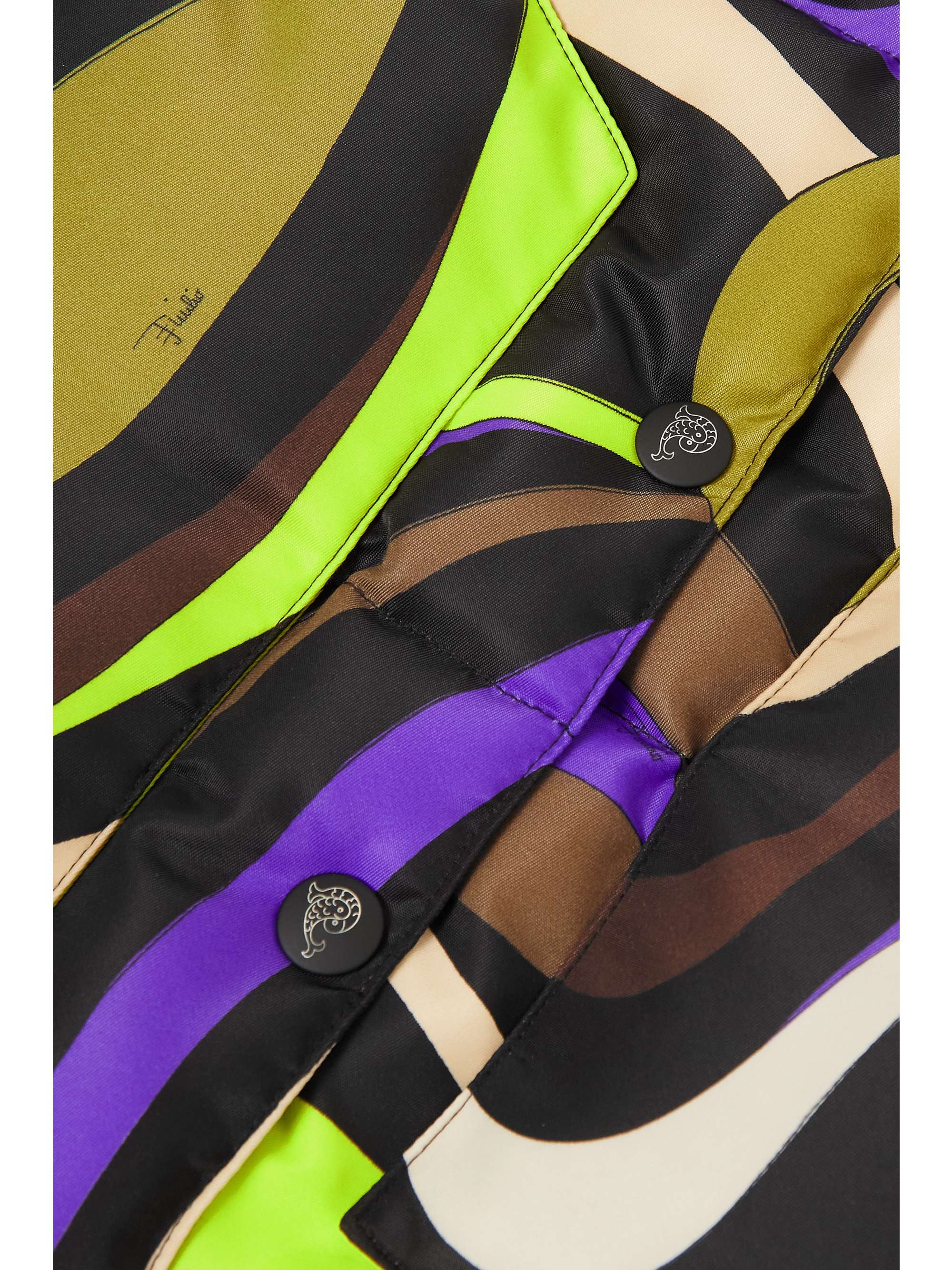 PUCCI Scarf-detailed quilted printed shell vest