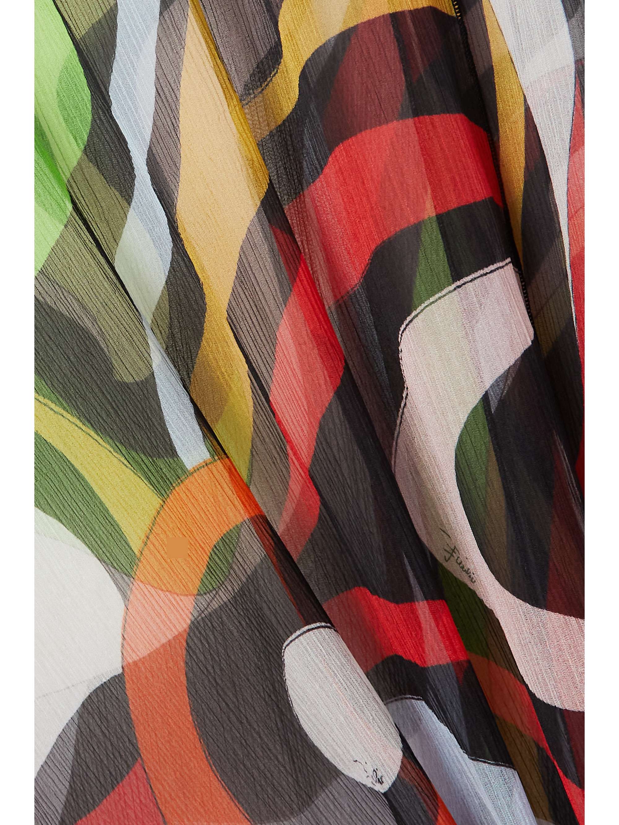 PUCCI Marmo silk-crepe robe