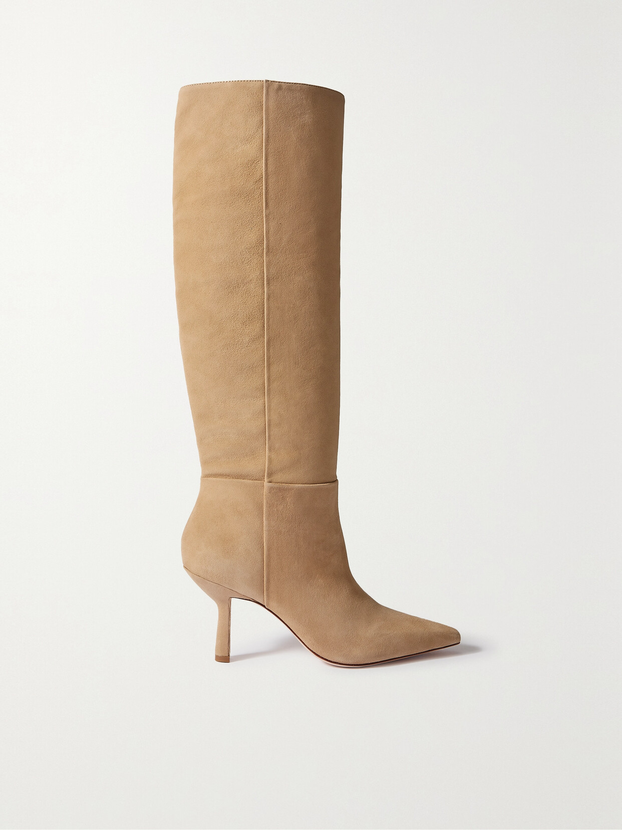 Porte & Paire - Suede Knee Boots - Brown