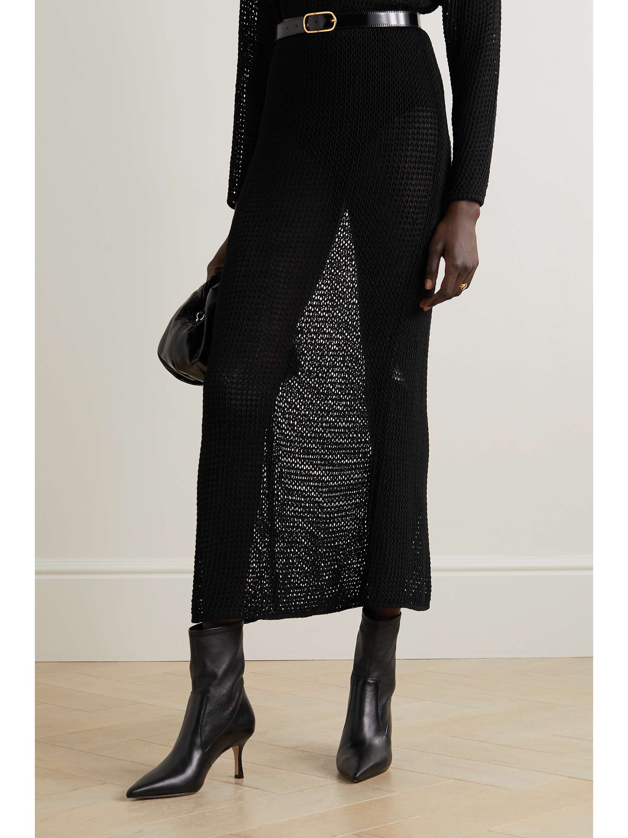 PORTE & PAIRE The Stretch leather sock boots