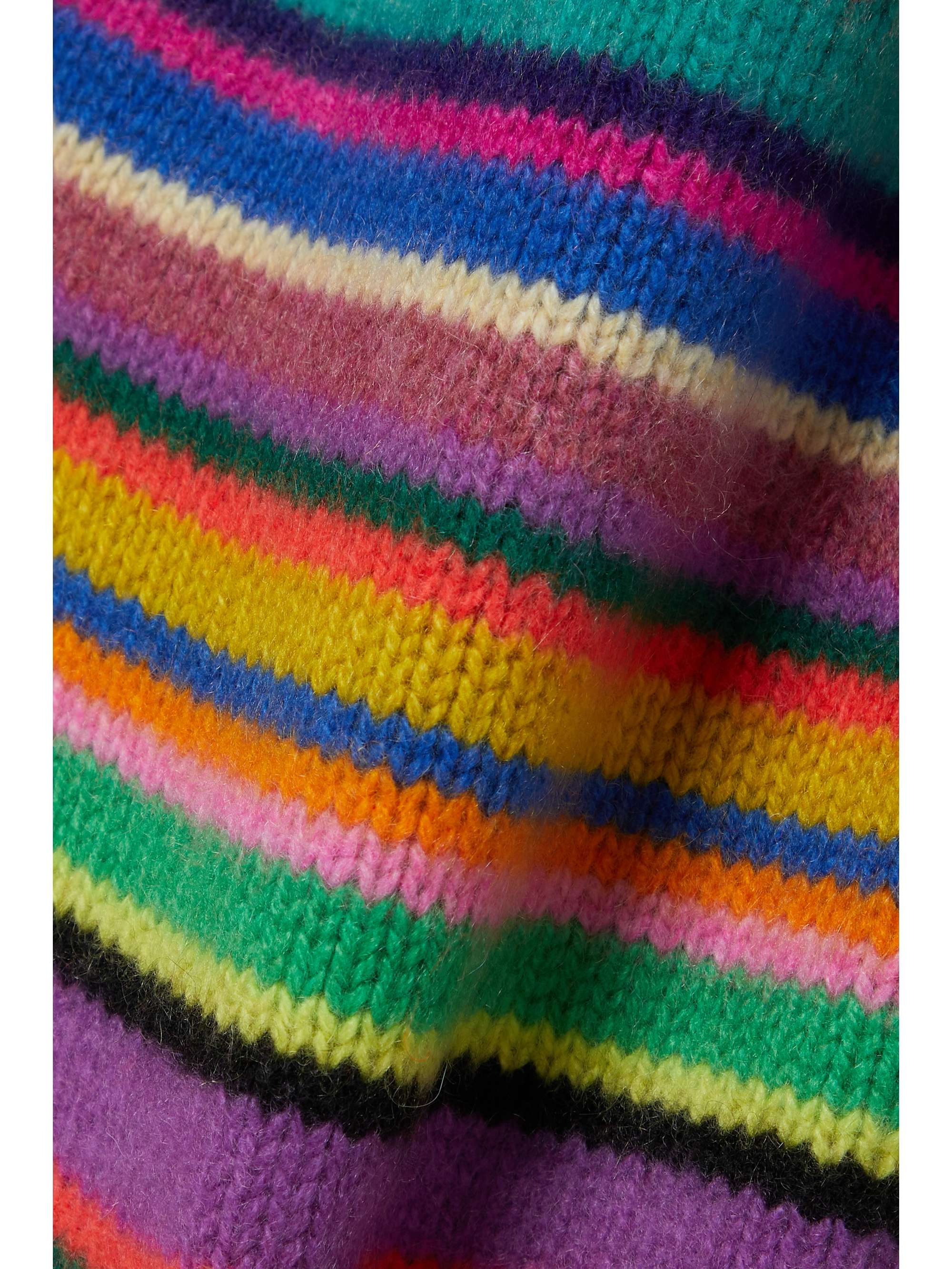 THE ELDER STATESMAN Jolly striped cashmere cardigan
