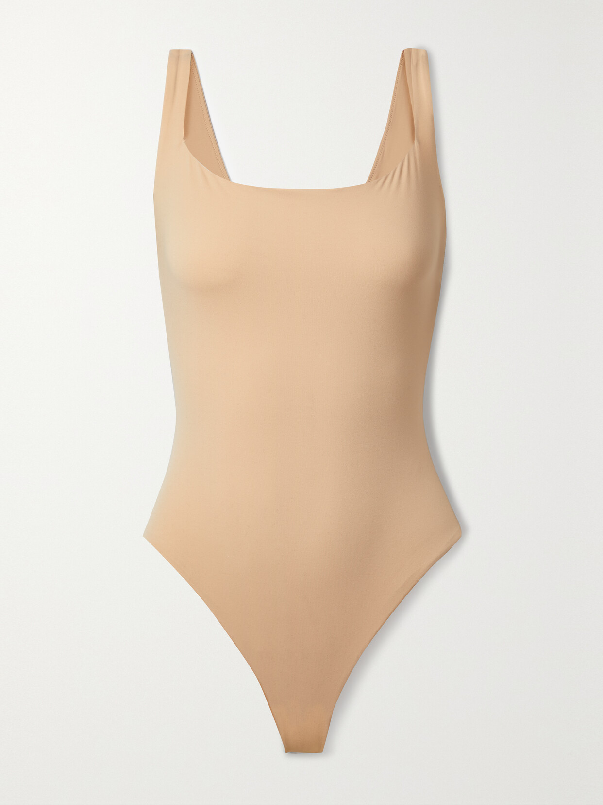 Skims - Fits Everybody Stretch-jersey Thong Bodysuit - Clay