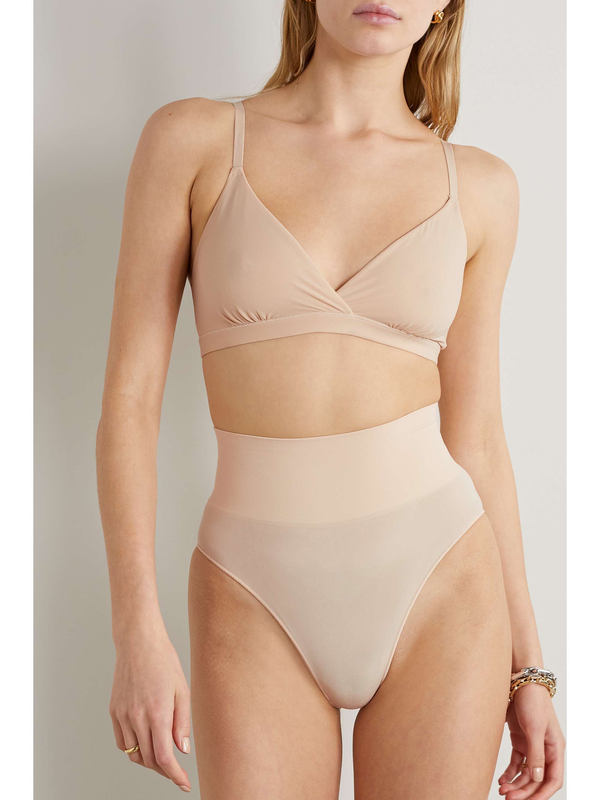 SKIMS Core Control stretch briefs - Ochre