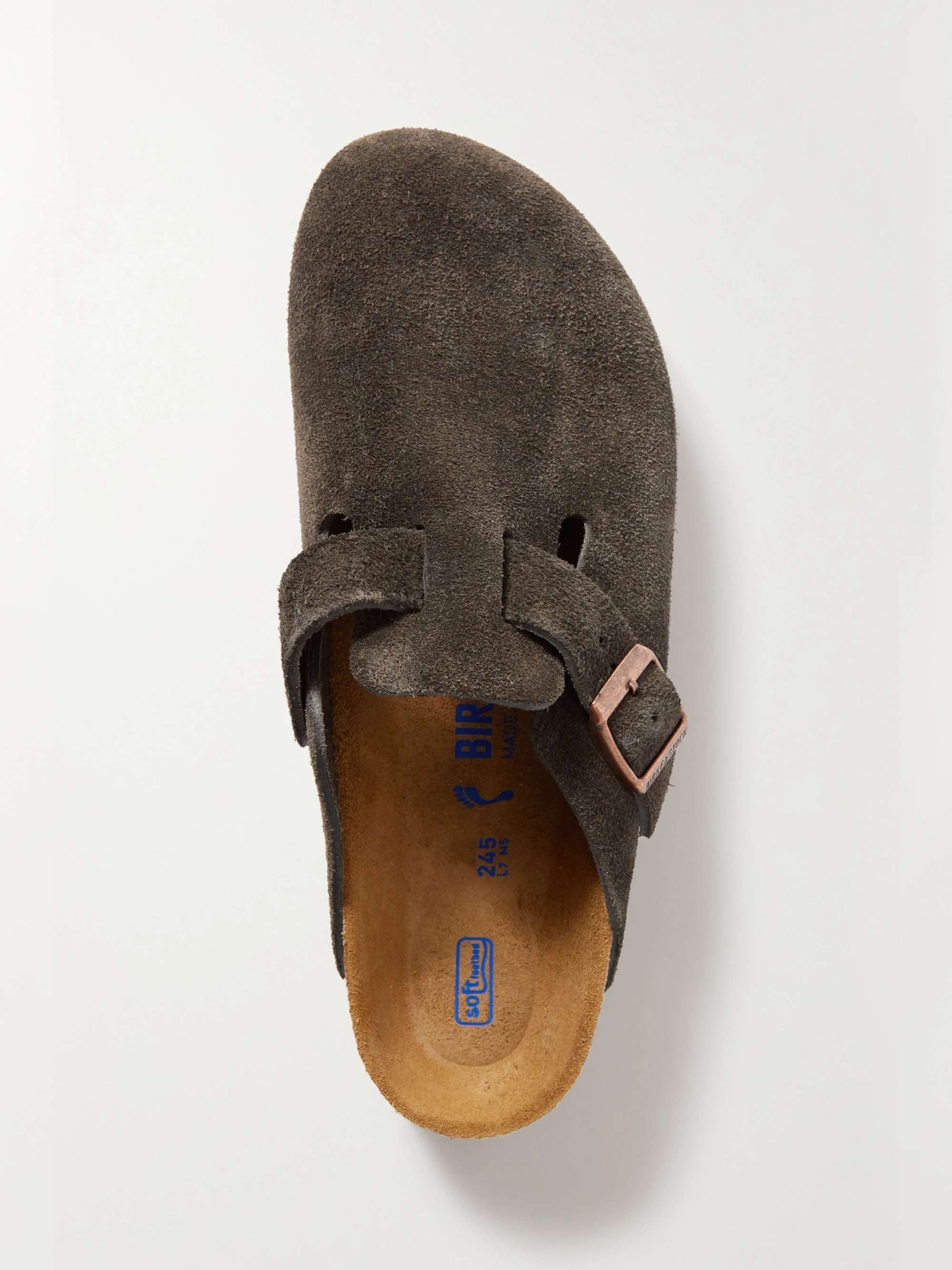 BIRKENSTOCK Boston suede clogs | NET-A-PORTER