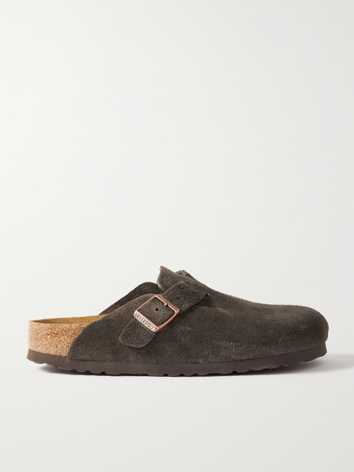 Birkenstock Boston Suede Clogs - Brown