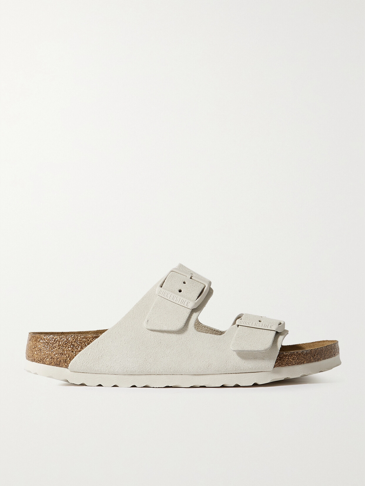 Birkenstock Arizona Suede Sandals In Ivory