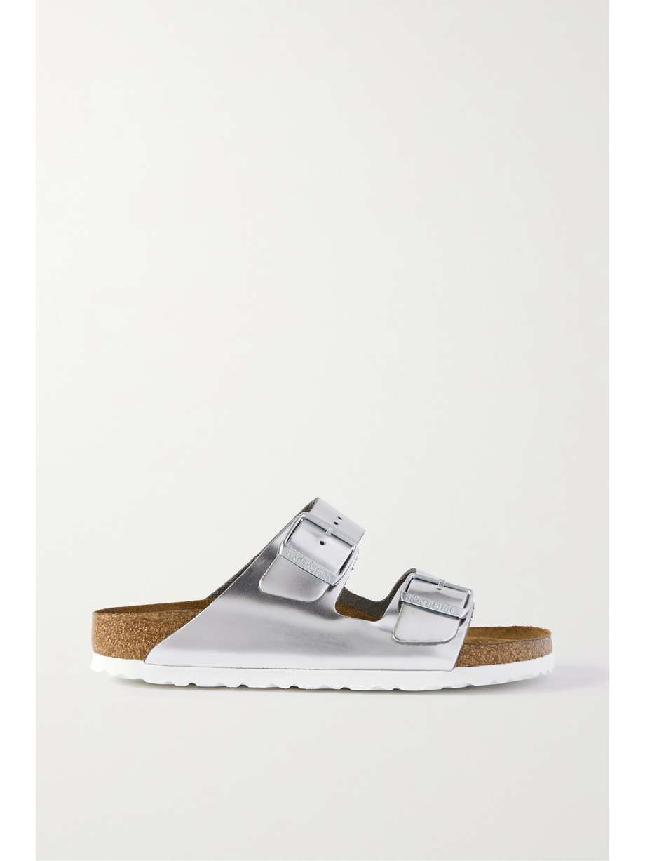 net-a-porter.com | Arizona metallic leather sandals