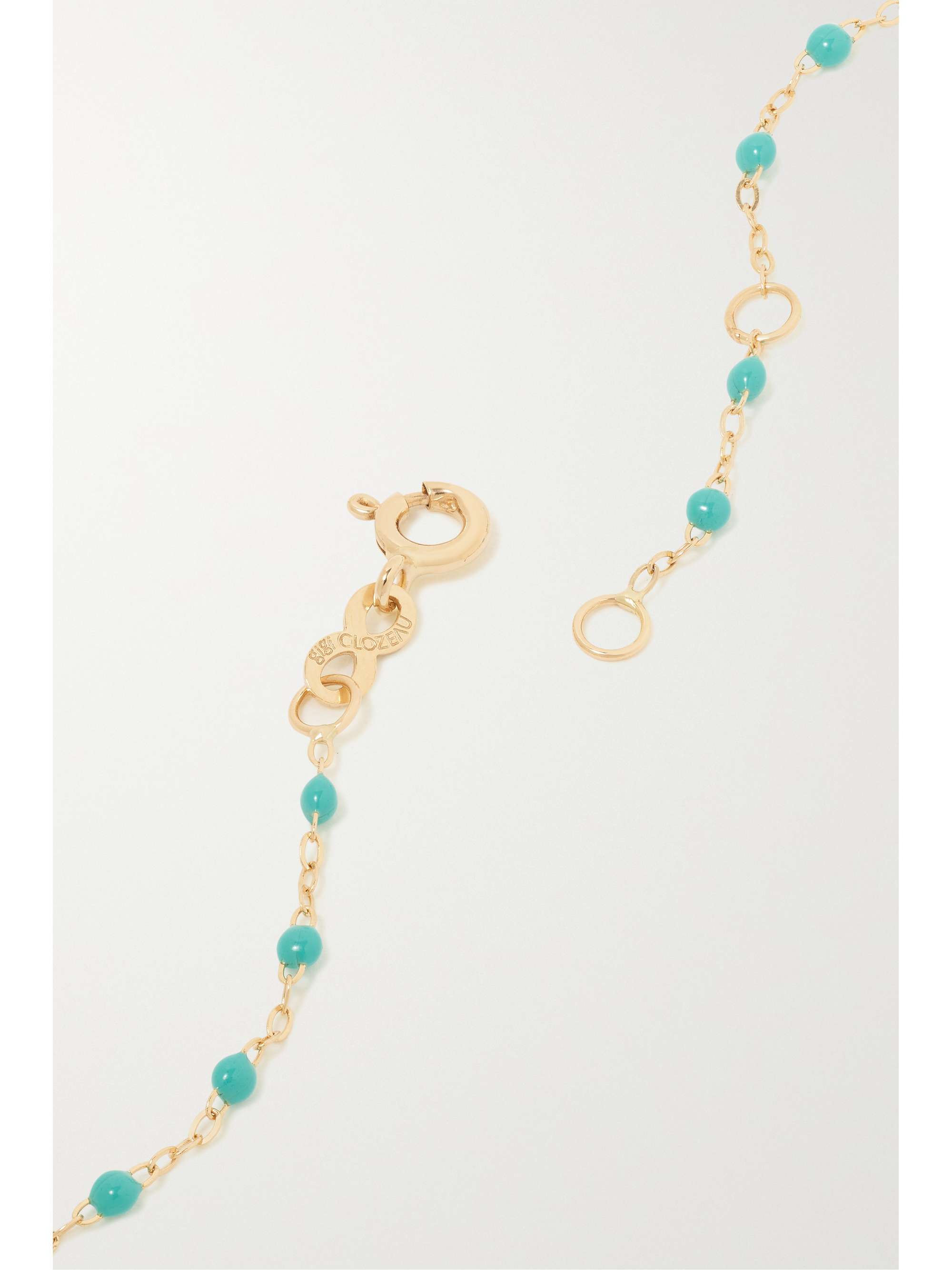 GIGI CLOZEAU Classic Gigi Star 18-karat gold, resin and diamond necklace