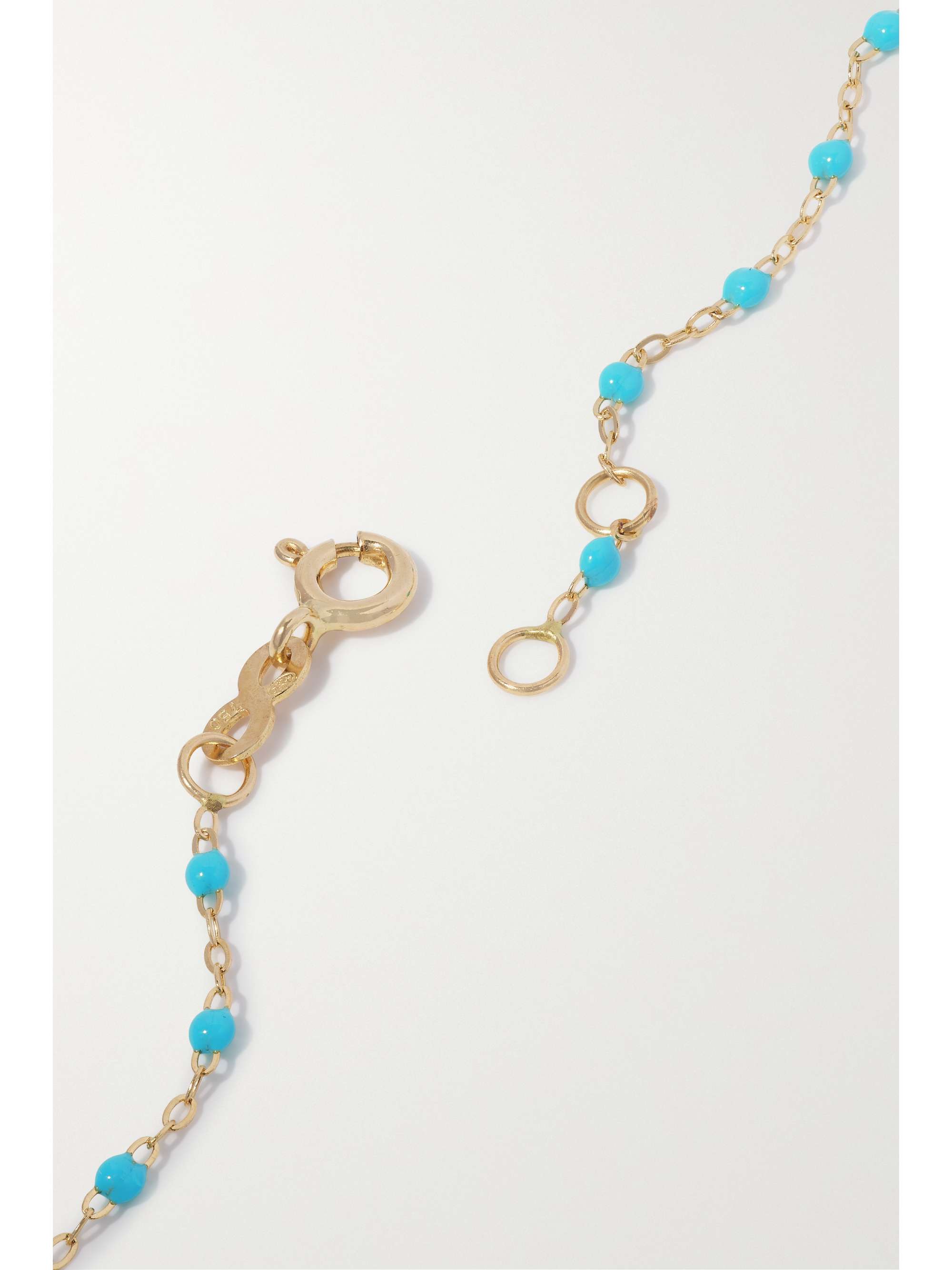 GIGI CLOZEAU Étoile 18-karat gold, resin and diamond bracelet