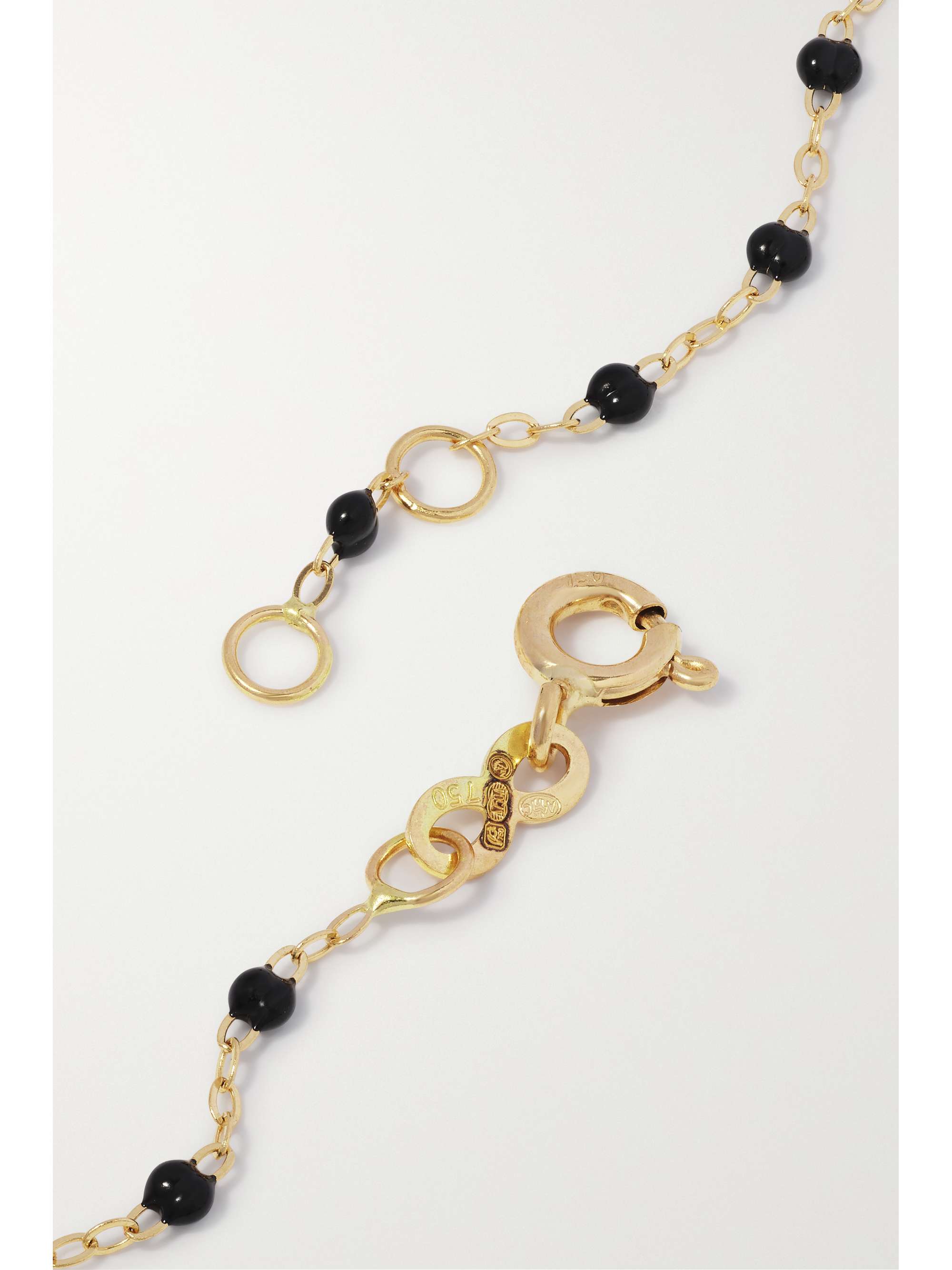 GIGI CLOZEAU Eye Sparkle Classic Gigi 18-karat gold, resin and diamond bracelet