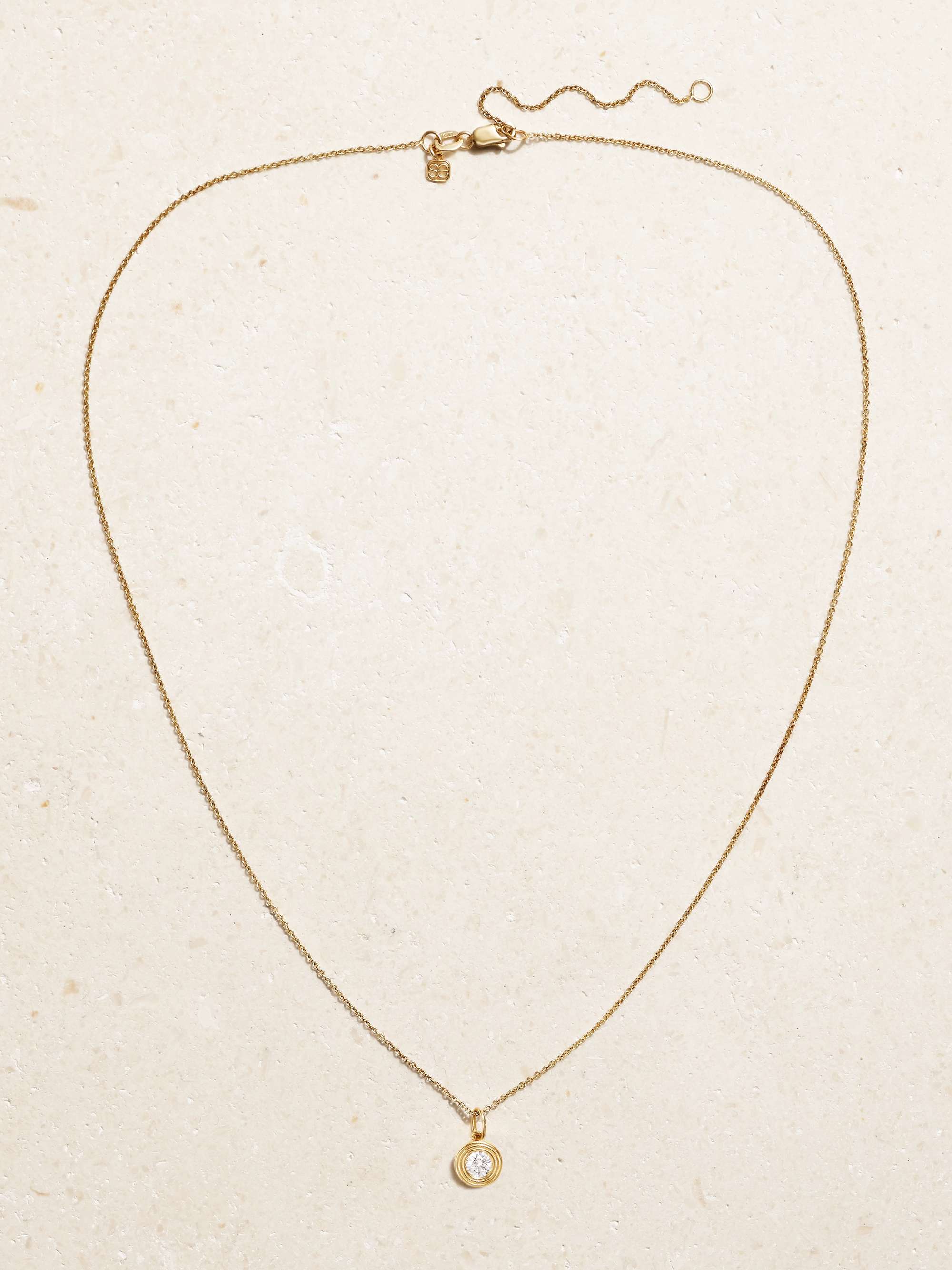 SYDNEY EVAN 14-karat gold diamond necklace