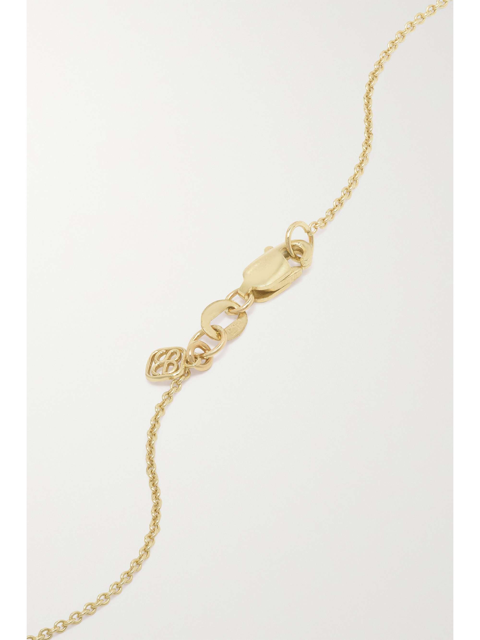 SYDNEY EVAN Snake 14-karat gold diamond necklace
