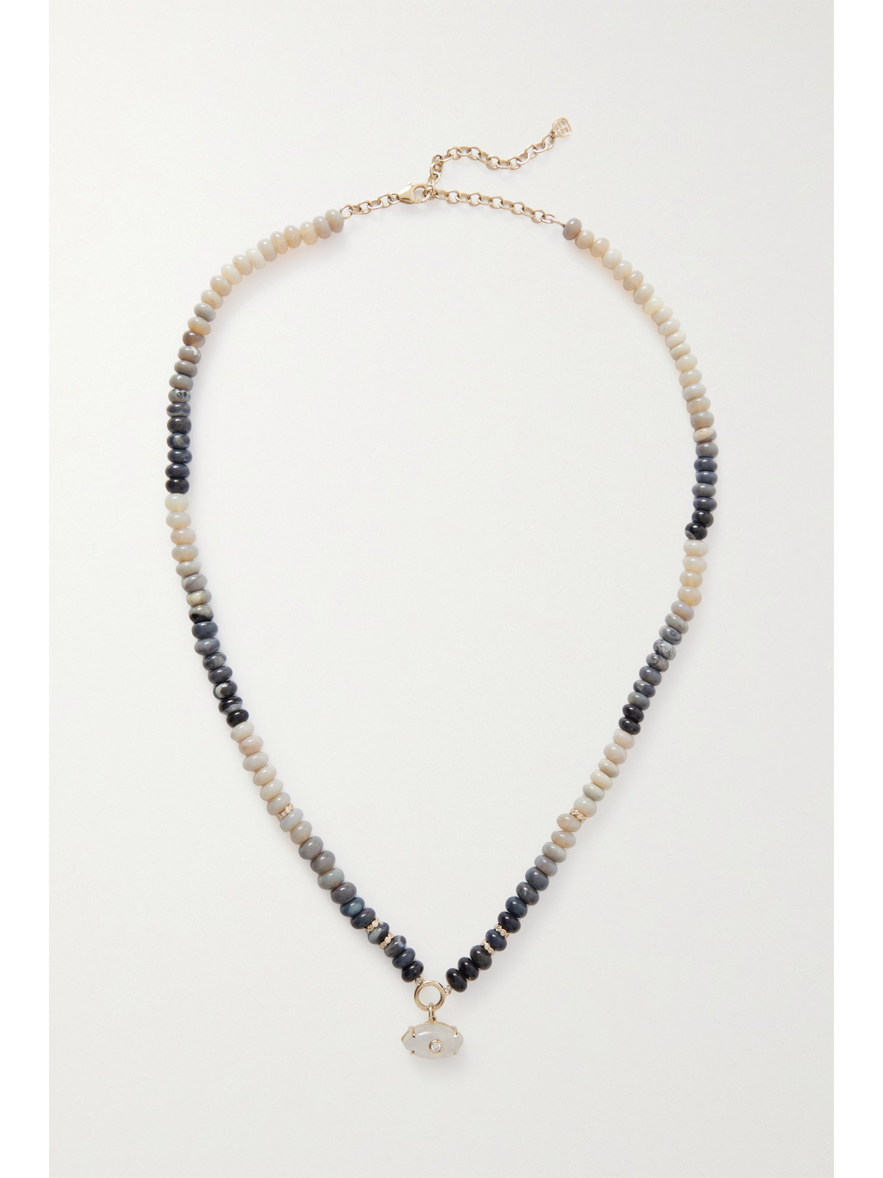 Sydney Evan 14-karat Gold Multi-stone Necklace In Gold