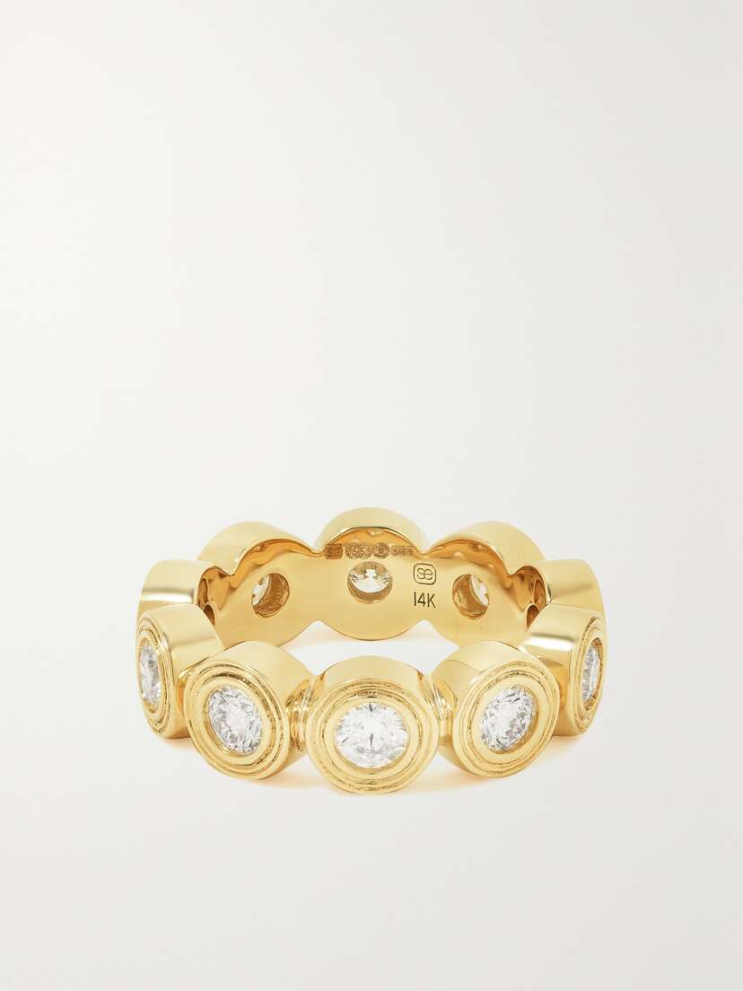 Sydney Evan 14-karat Gold Diamond Ring - 6 1/2