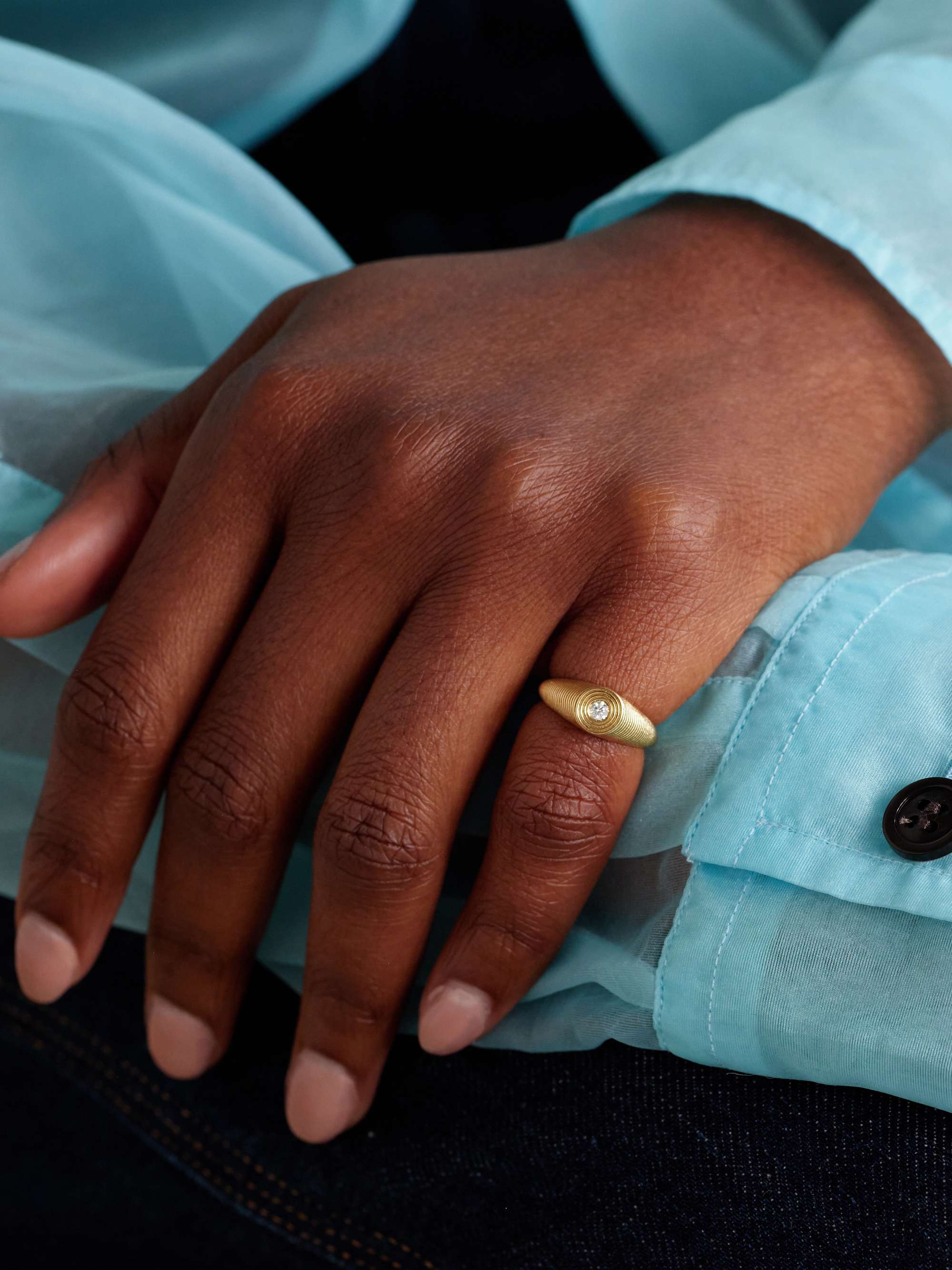 SYDNEY EVAN 14-karat gold diamond ring