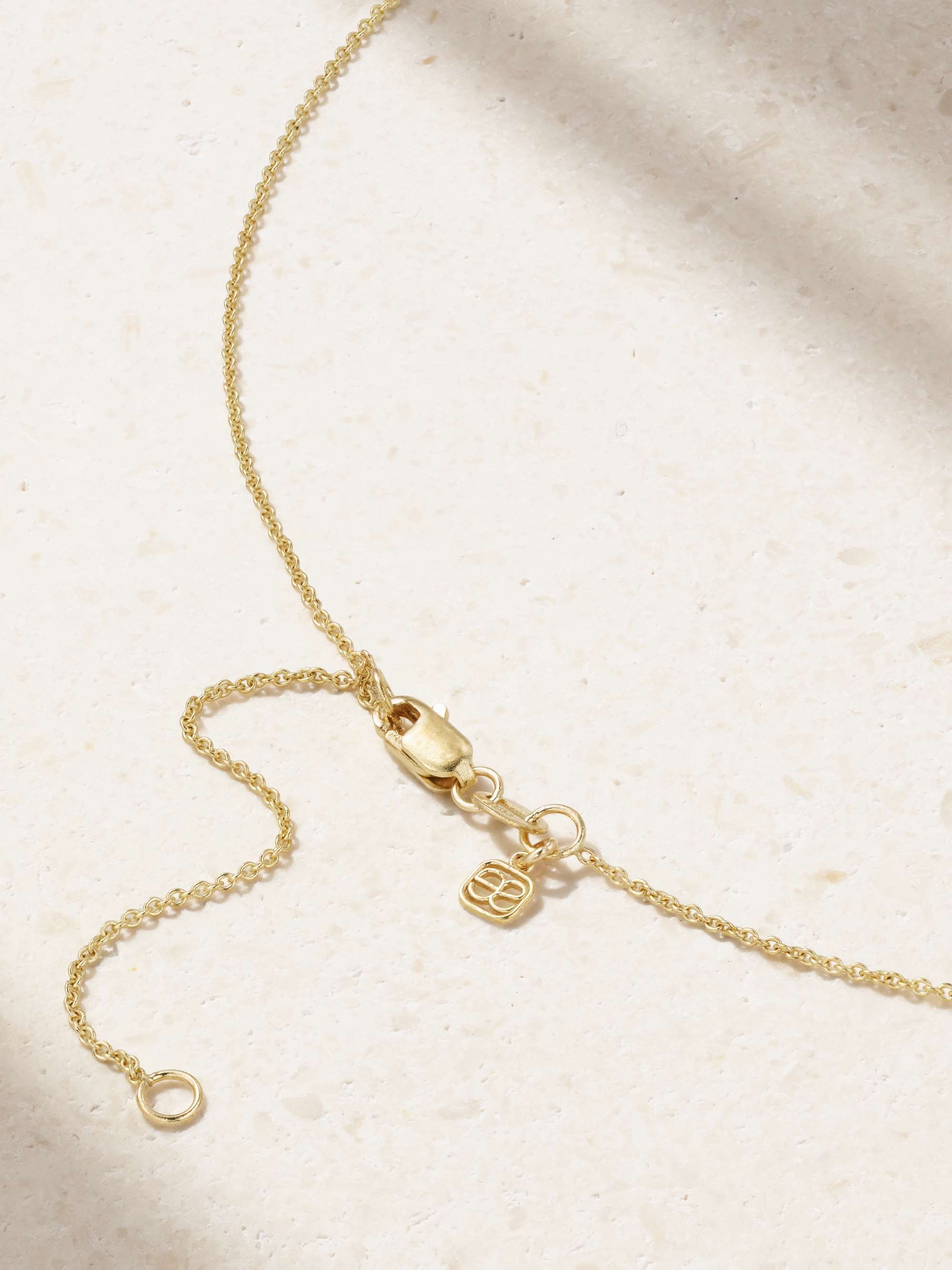SYDNEY EVAN Medium Love 14-karat gold necklace