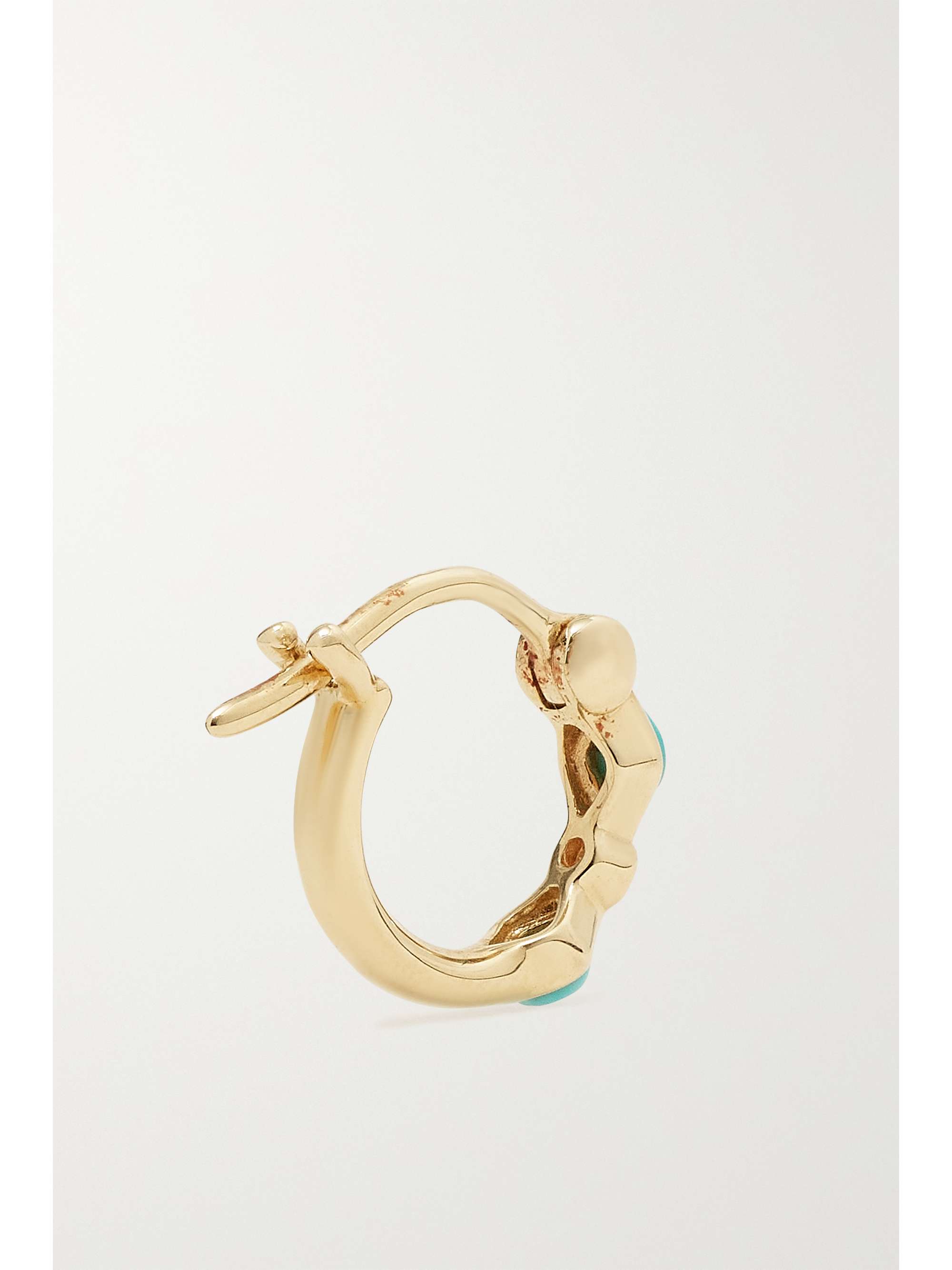 SYDNEY EVAN 14K 黄金、绿松石、钻石耳环