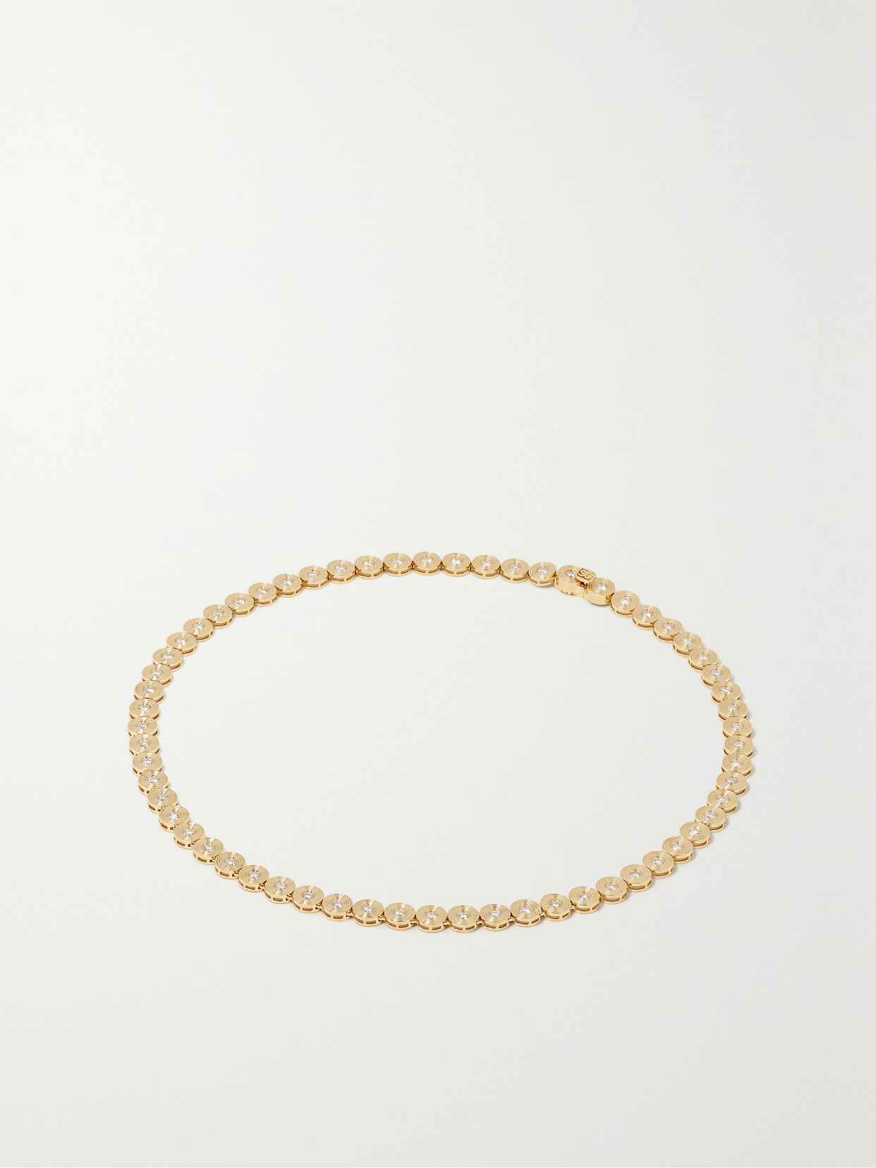 Sydney Evan 14-karat Gold Diamond Necklace