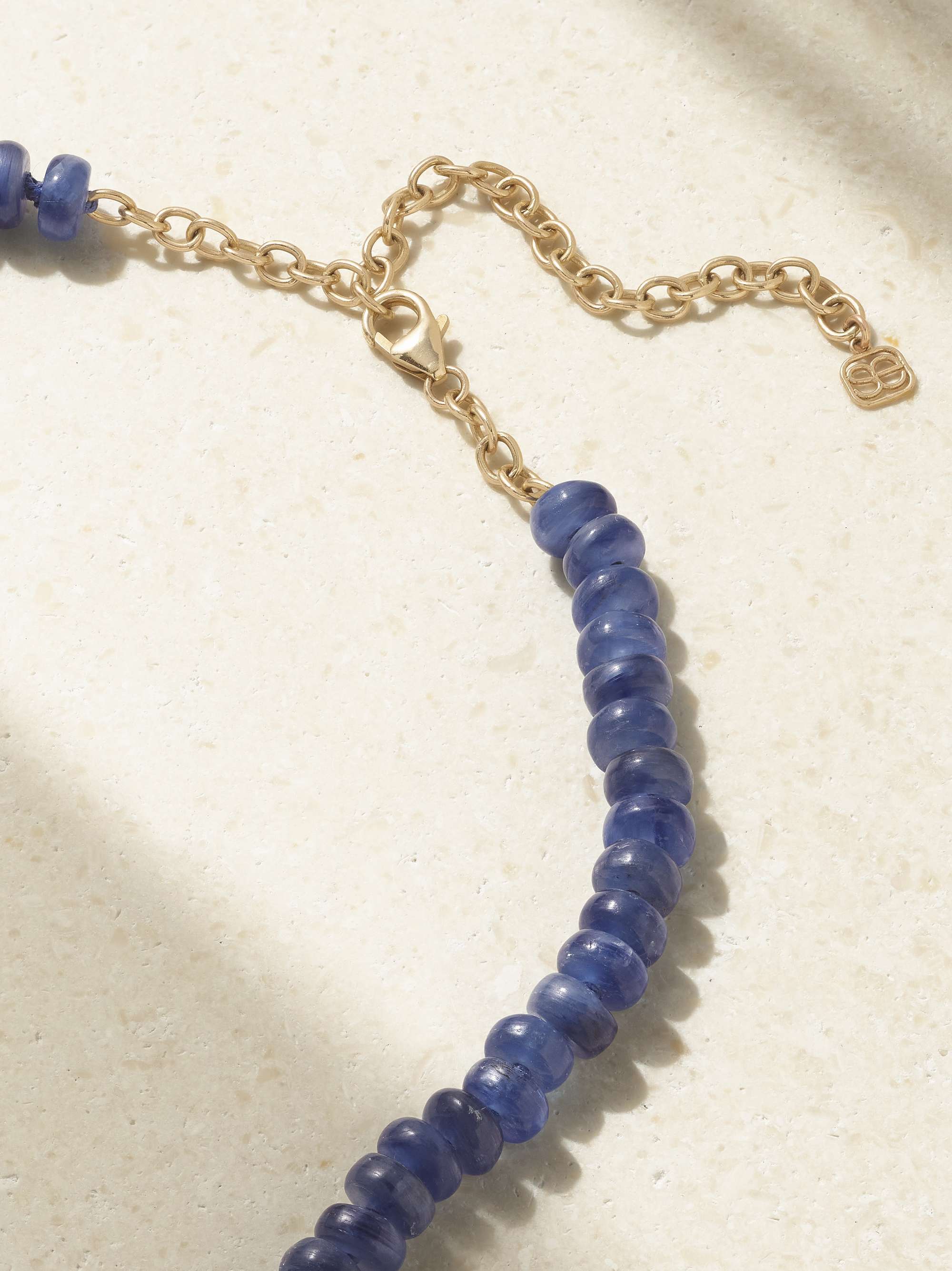 SYDNEY EVAN 14-karat gold, kyanite and diamond necklace