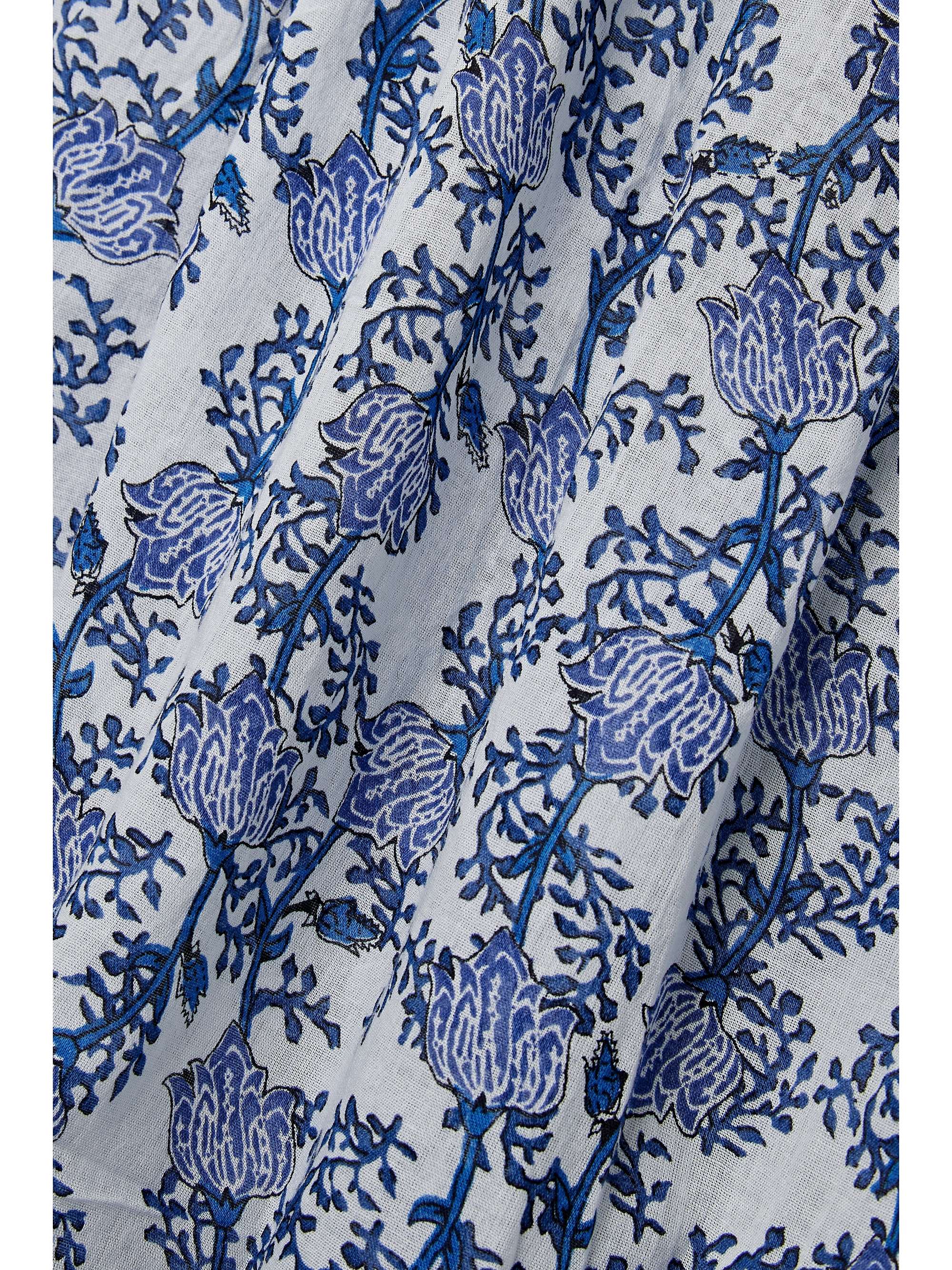 MARANT ÉTOILE Godrana ruffled pintucked floral-print cotton-voile mini dress