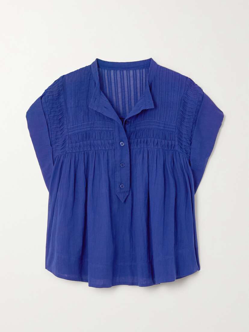 Marant Étoile Leaza Pintucked Cotton-voile Blouse - FR 44