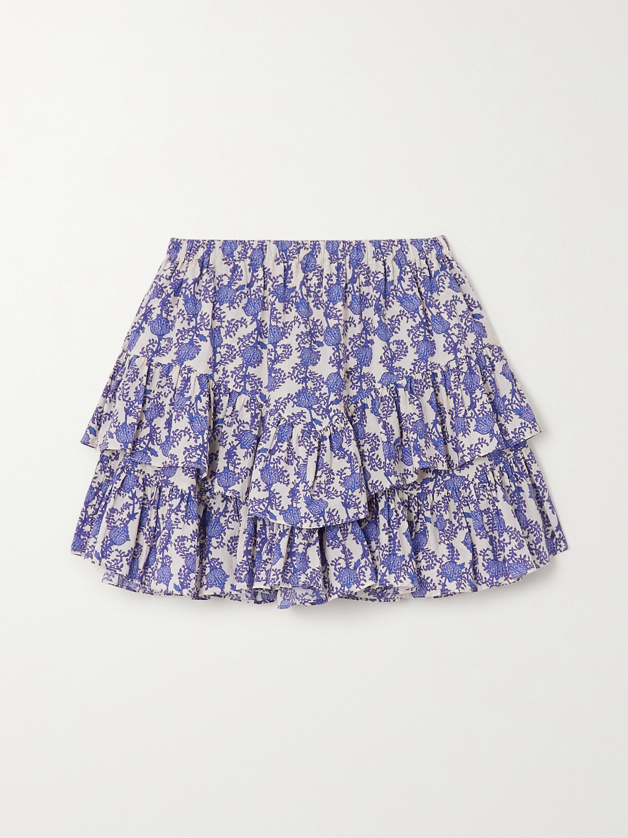 Marant Étoile Jocadia Tiered Printed Cotton Shorts