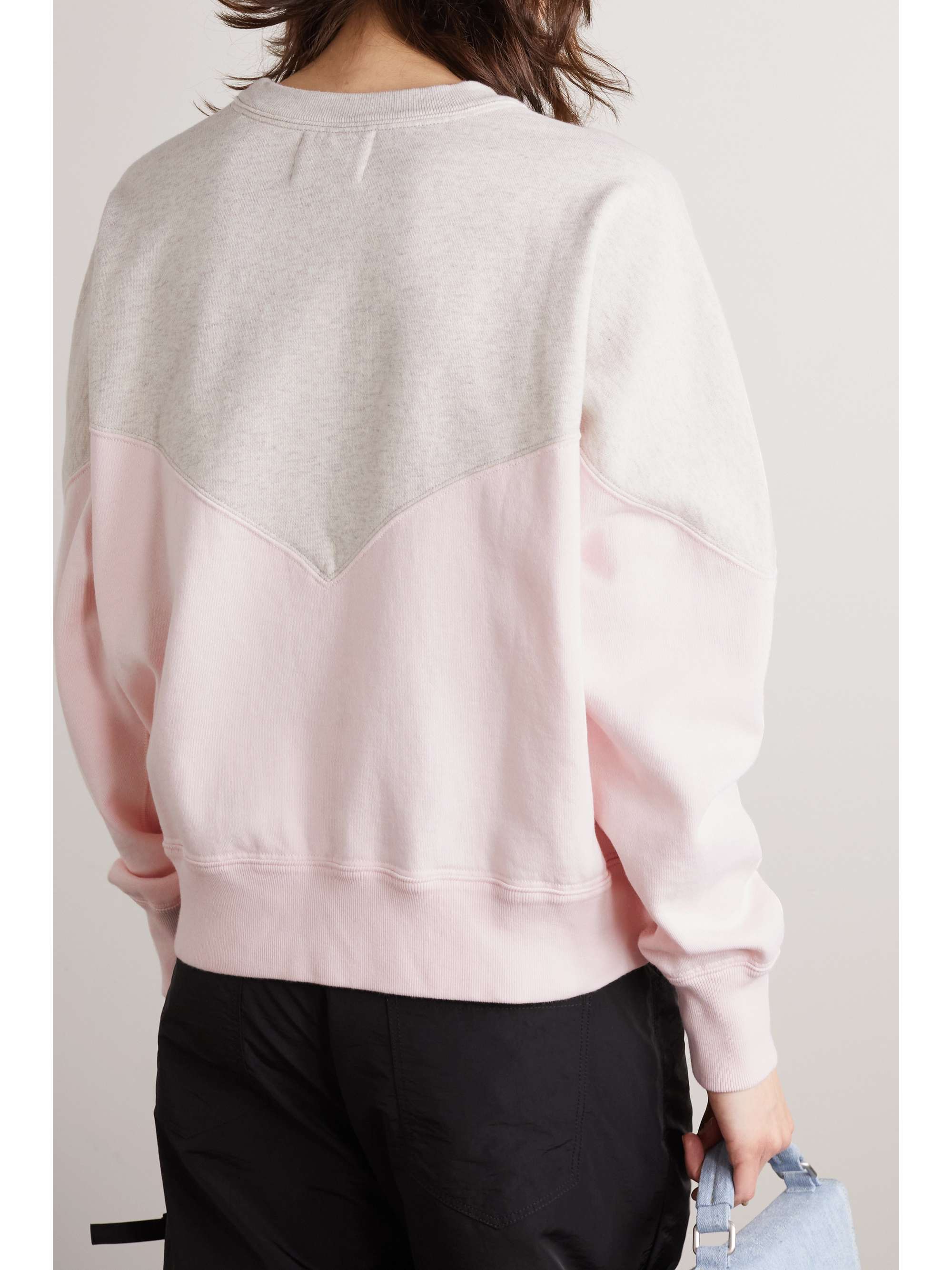 MARANT ÉTOILE Houston flocked cotton-blend jersey sweatshirt